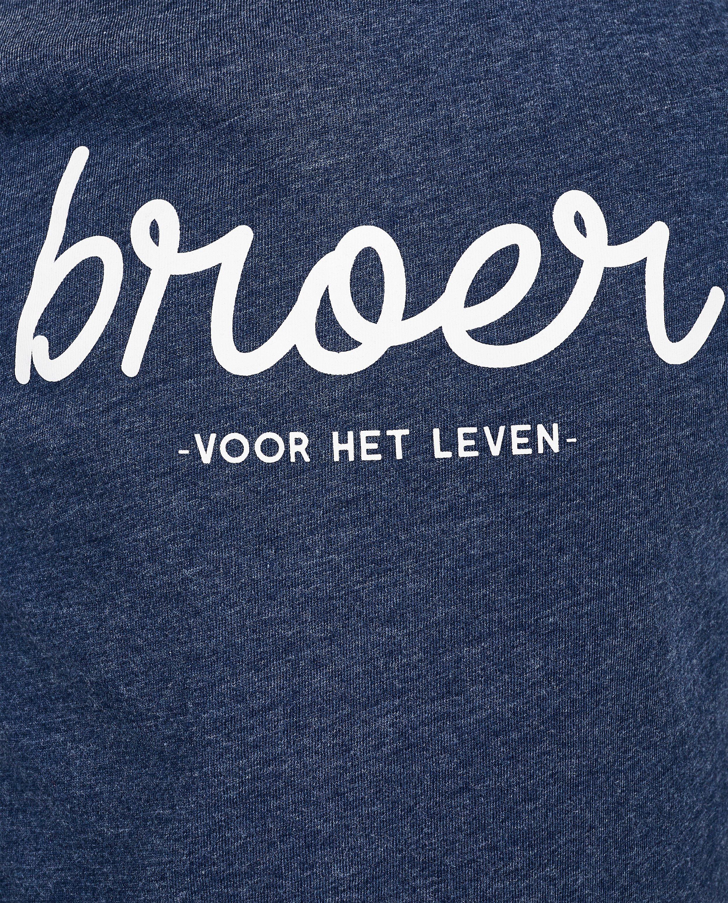 Blauw T-shirt met opschrift (NL) - Product Detail - donkerblauw - afbeelding nummer 4