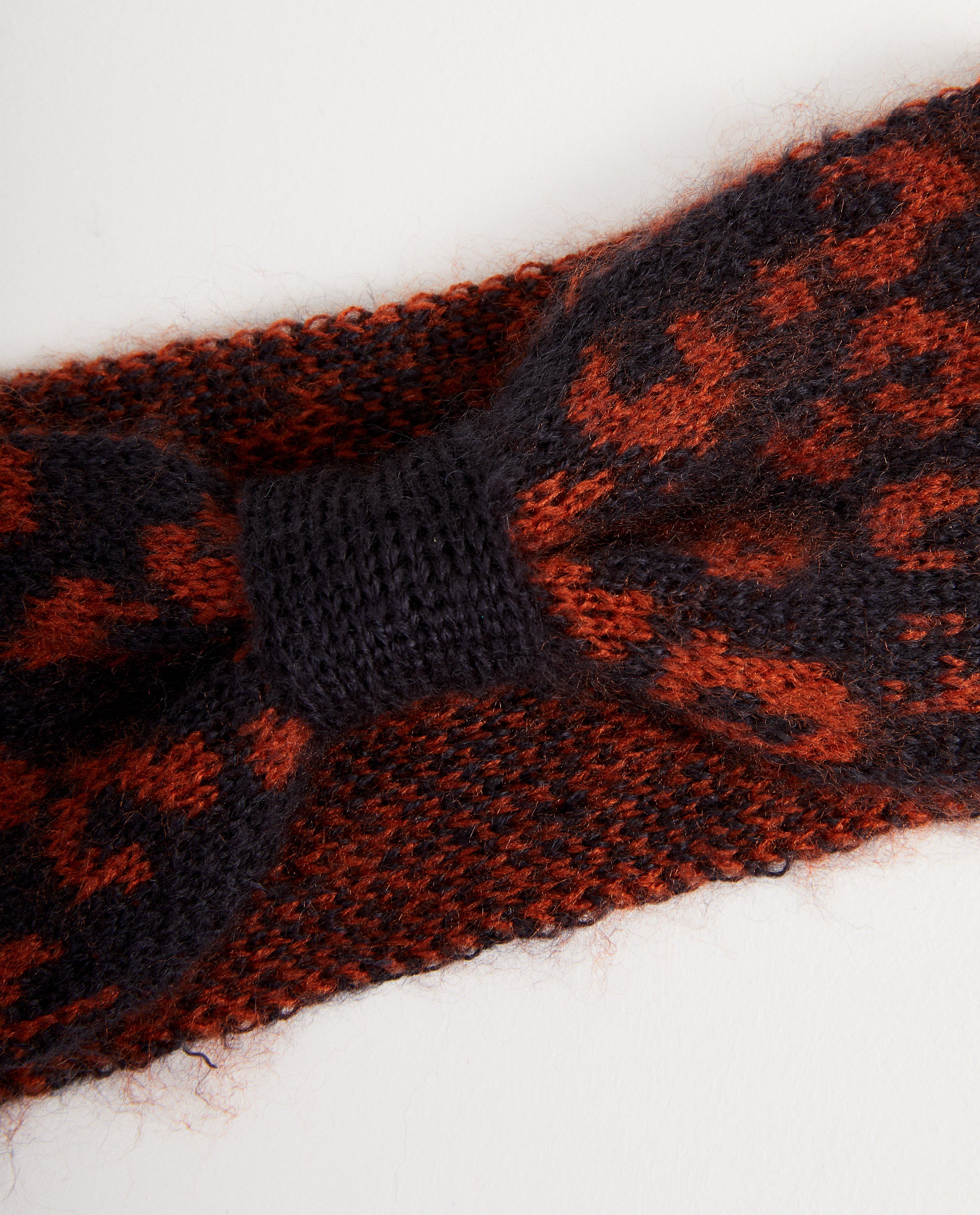 Breigoed - Donkerblauwe hoofdband met print