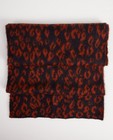 Donkerblauwe sjaal met print - luipaardprint - JBC