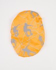 Oranje rugzakcover met print - reflecterende print - JBC