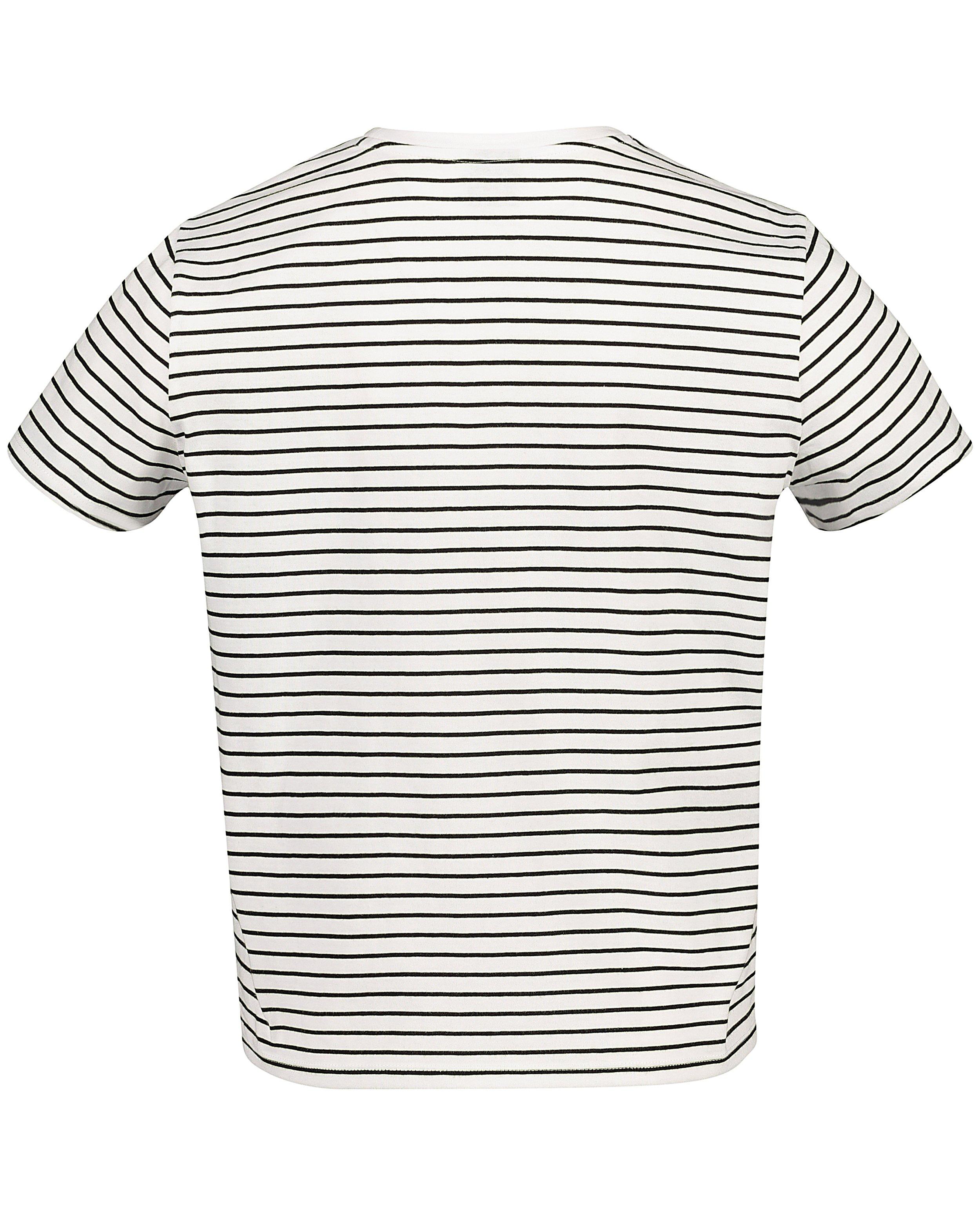 T-shirts - Wit T-shirt met zwarte strepen