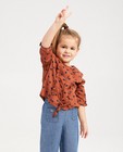 Hemden - Roestbruine blouse met stippen