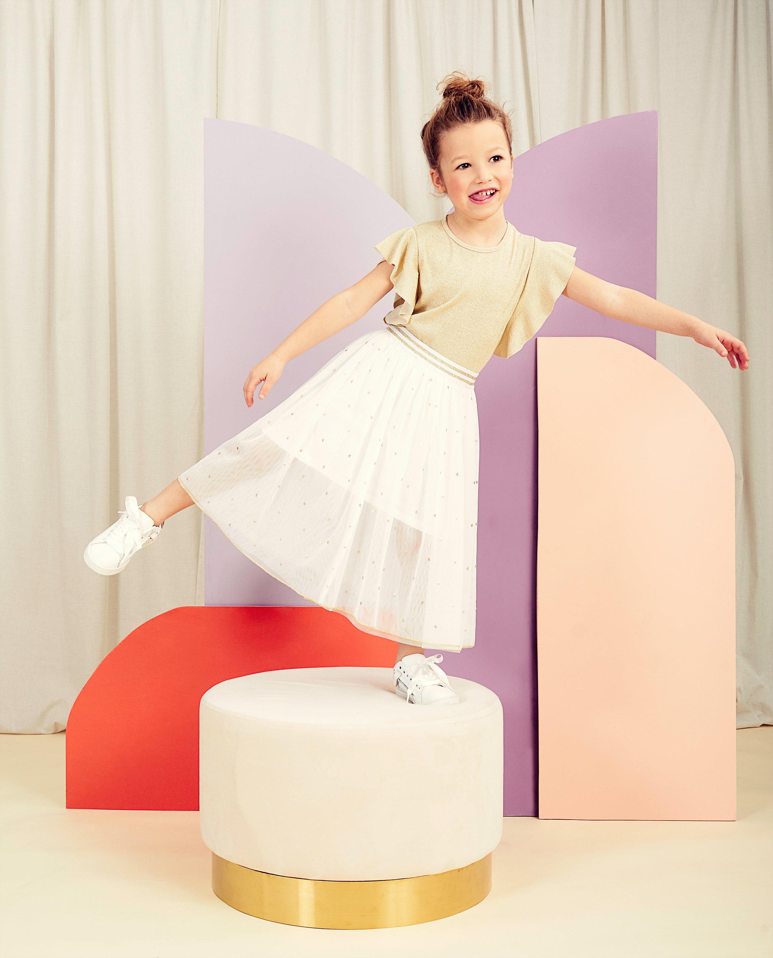 Witte rok met tule Communie - Product Detail - lichtbeige - afbeelding nummer 1