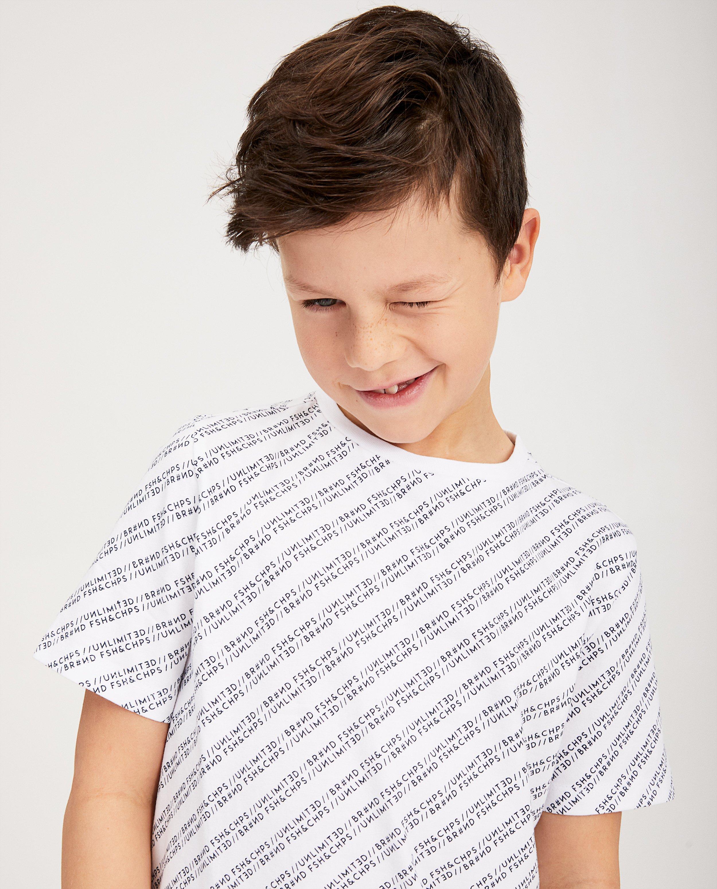 T-shirts - Rood T-shirt met opschrift