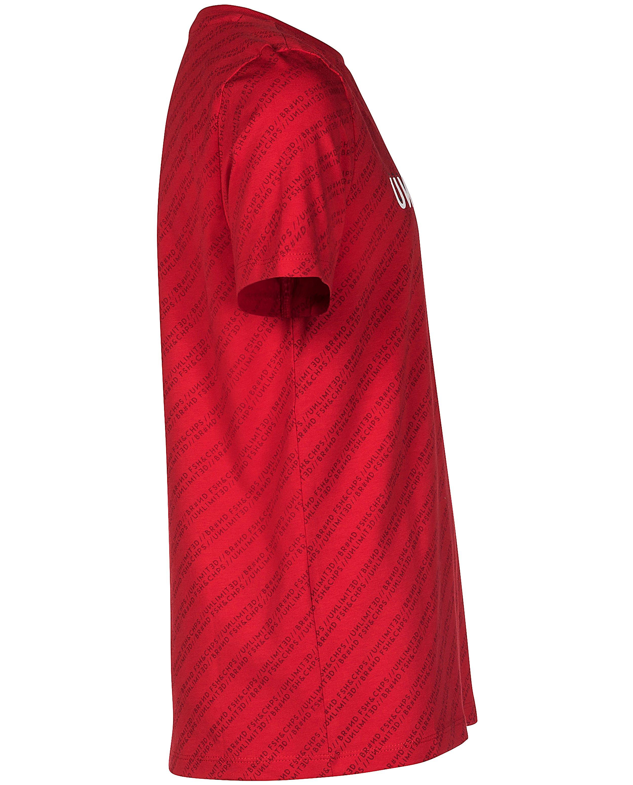 T-shirts - Rood T-shirt met opschrift