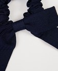 Breigoed - Marineblauwe scrunchie met strik