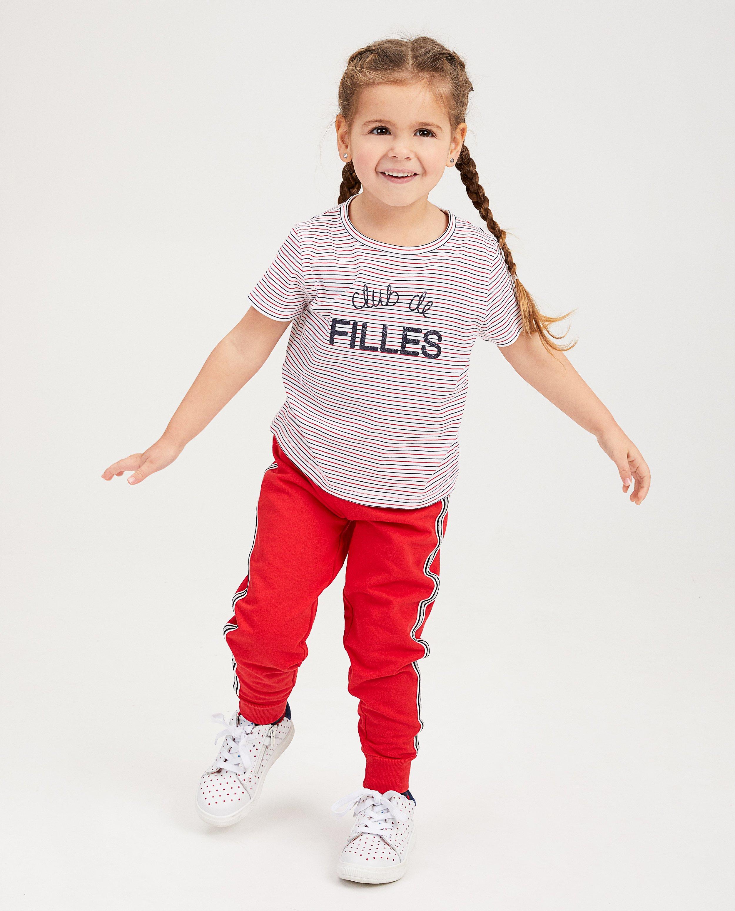 T-shirt met streepjes BESTies - null - Besties