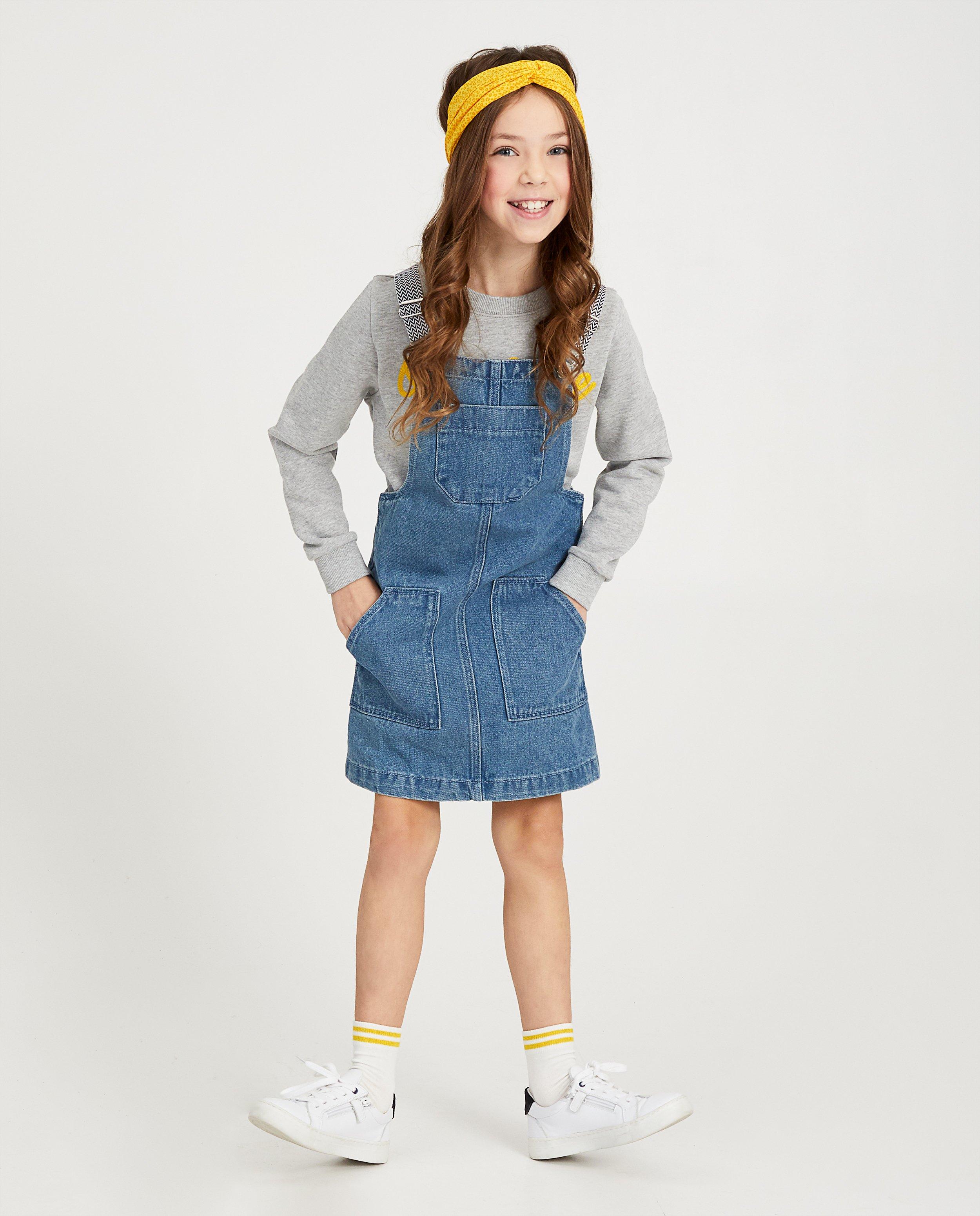 Denim salopettejurk - met wassing - Fish & Chips