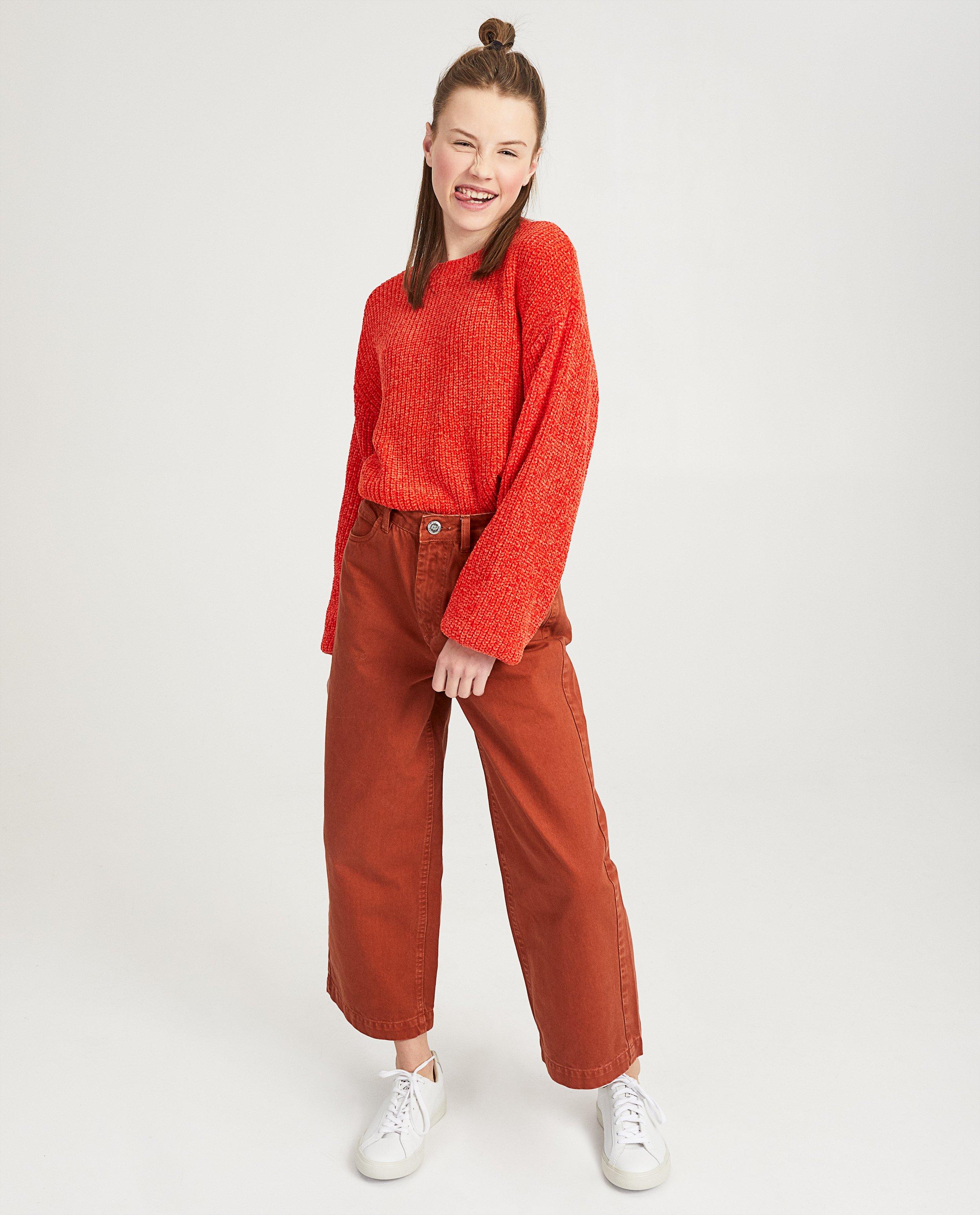 Rode gebreide trui - Product Detail - felrood - afbeelding nummer 1