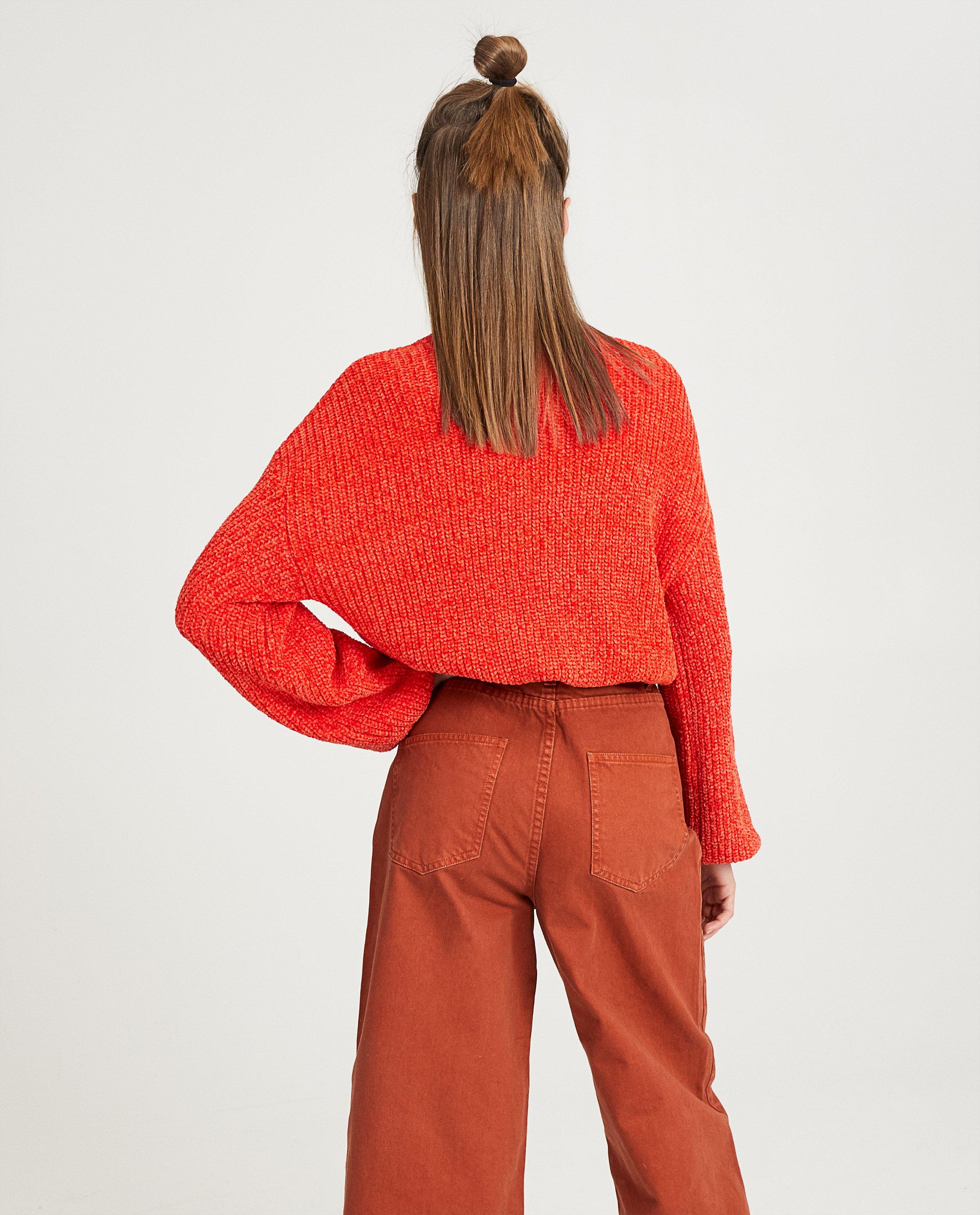 Rode gebreide trui - Product Detail - felrood - afbeelding nummer 3