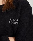 Truien - Zwarte trui met opschrift