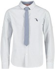 Hemden - Wit hemd + grijze das Communie