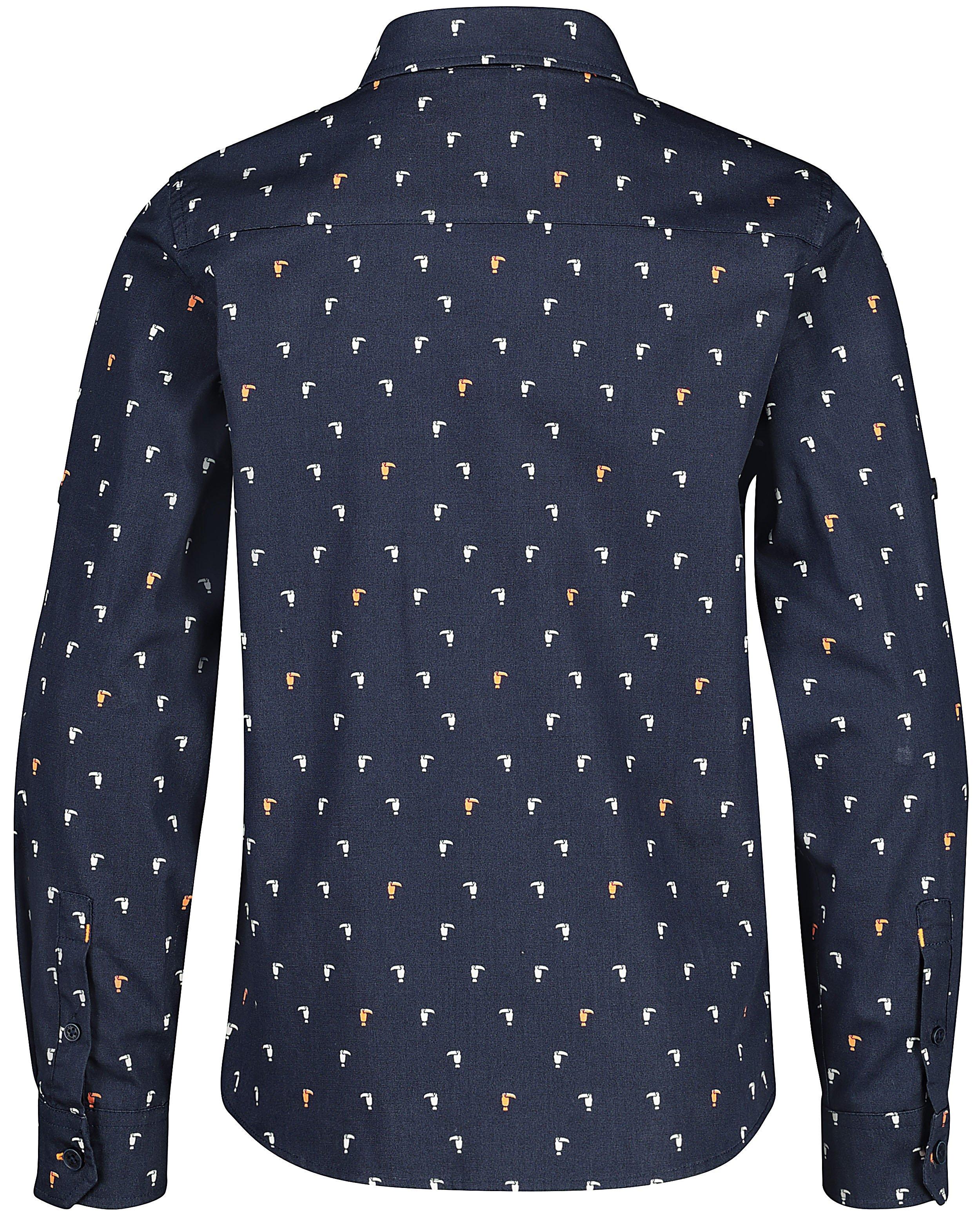 Hemden - Blauw hemd met print Communie