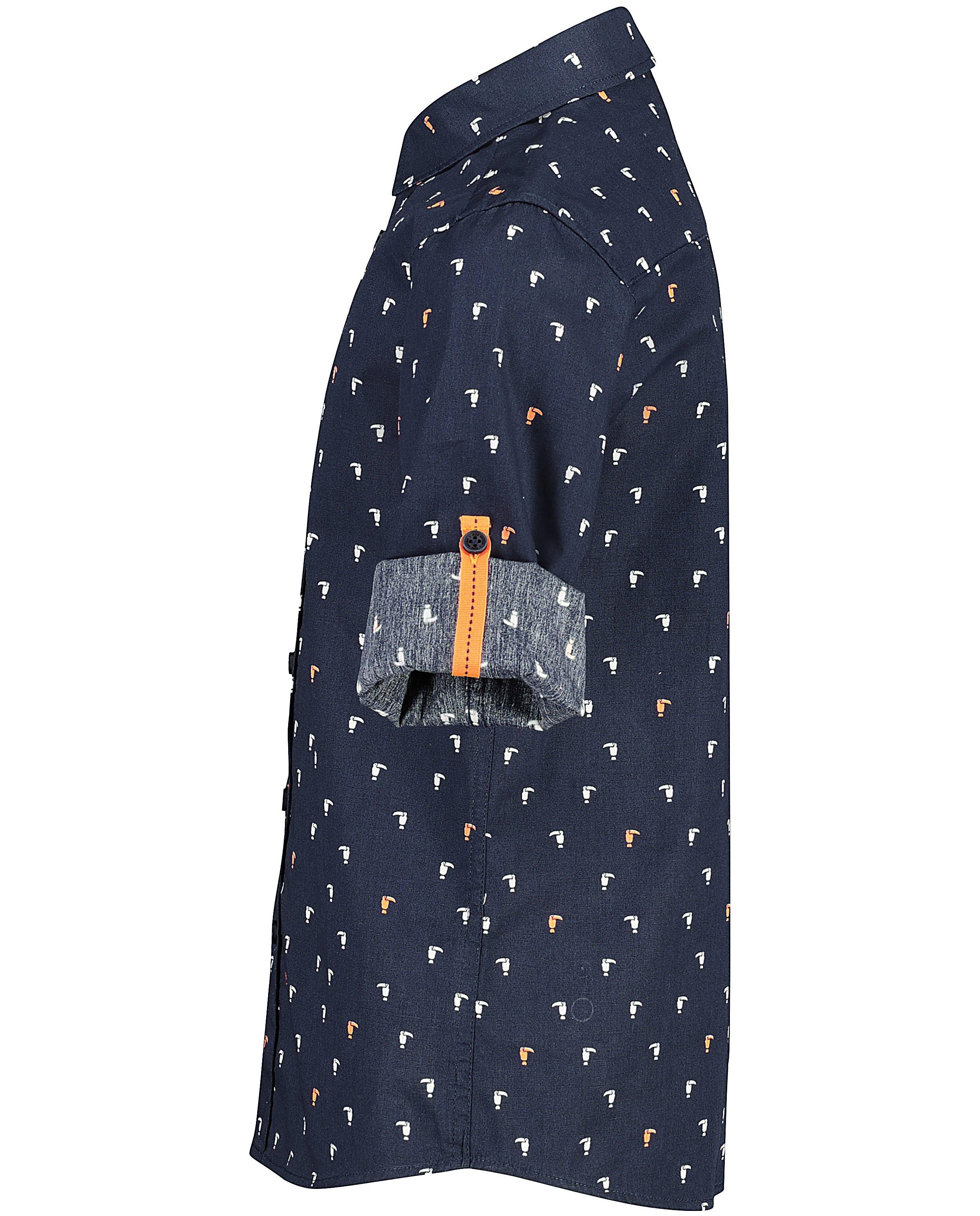 Hemden - Blauw hemd met print Communie