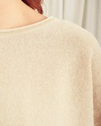 Truien - Beige blouse met metaaldraad Sora