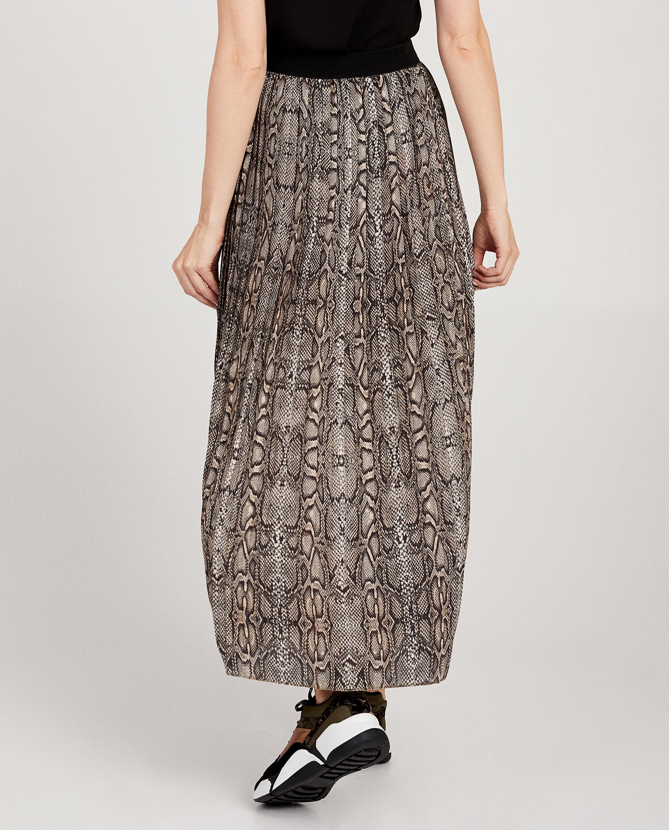 Rokken - Maxi-rok van slangenprint