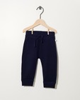 Pantalon bleu en coton bio - molletonné, 2 pour 14,95 € - Cuddles and Smiles