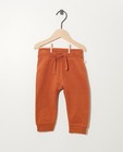 Pantalon rouille en coton bio - molletonné, 2 pour 14,95 € - Cuddles and Smiles