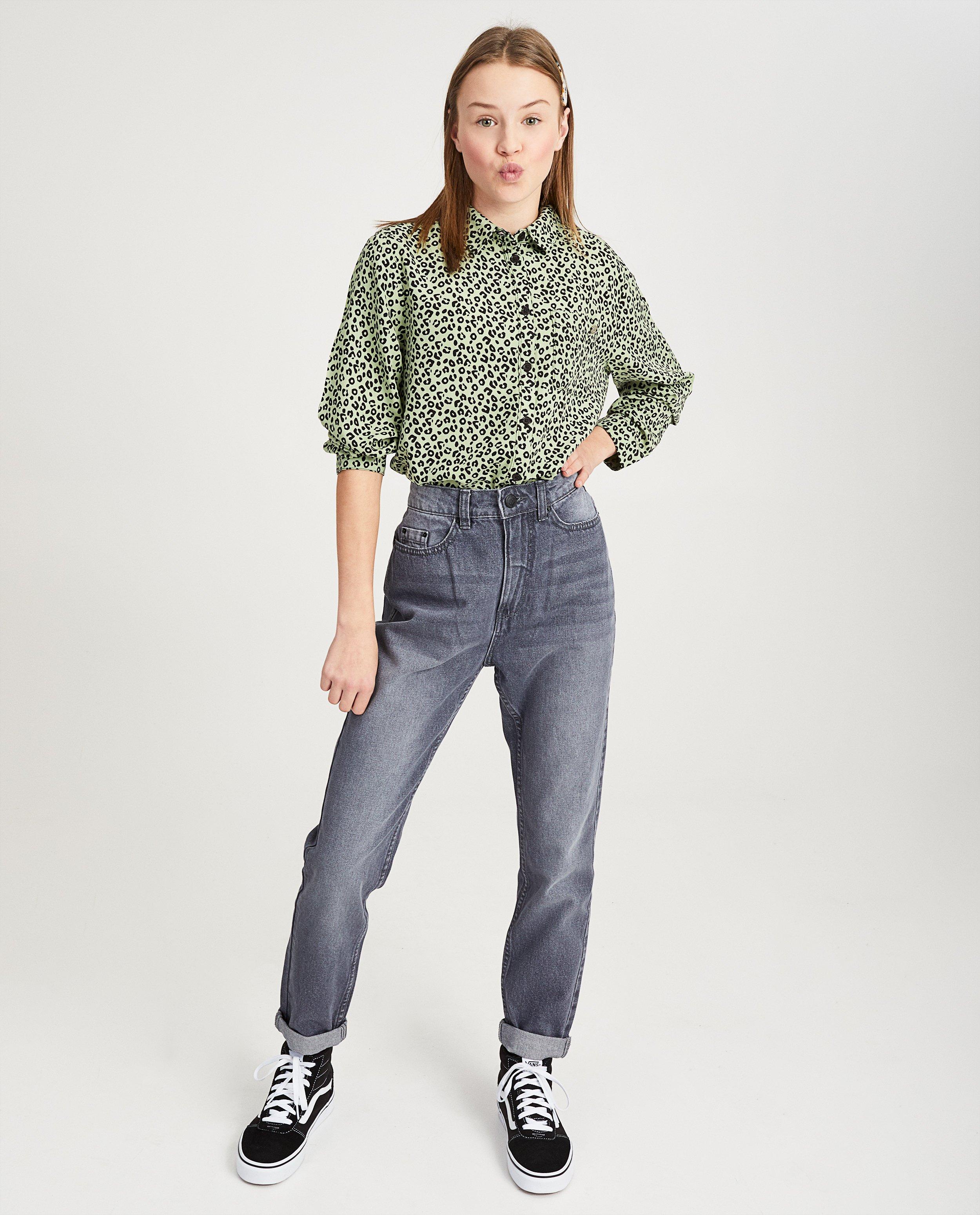 Chemisier vert imprimé léopard - en viscose - Groggy