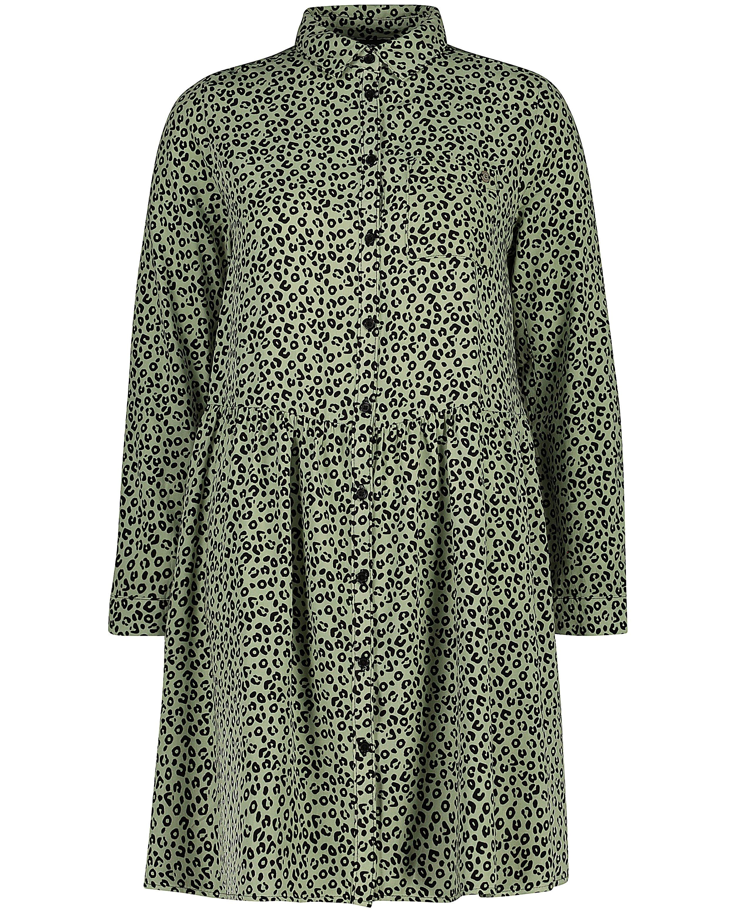 Robes - Robe verte, imprimé léopard