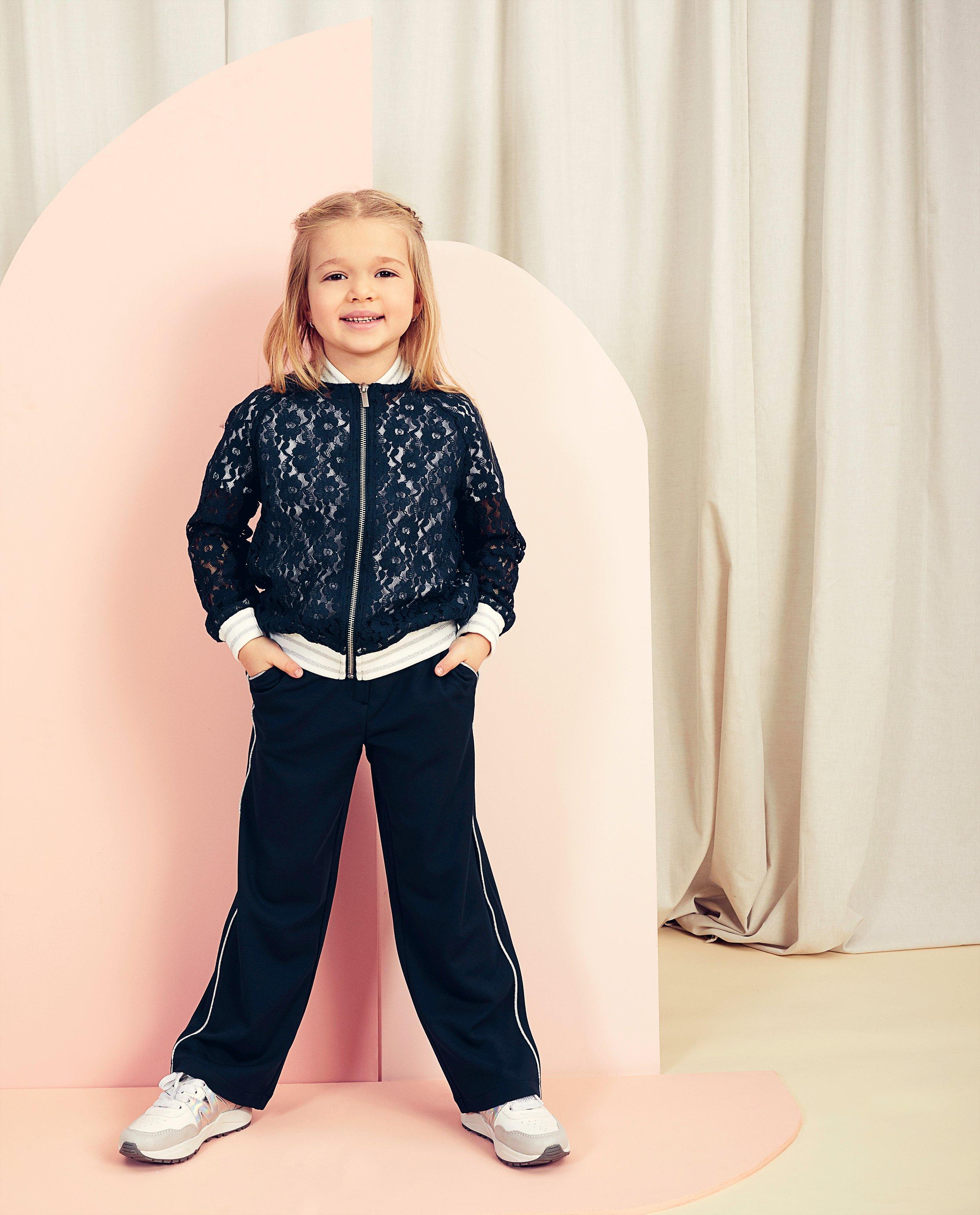 Blauw vest met kant Communie - null - Milla Star
