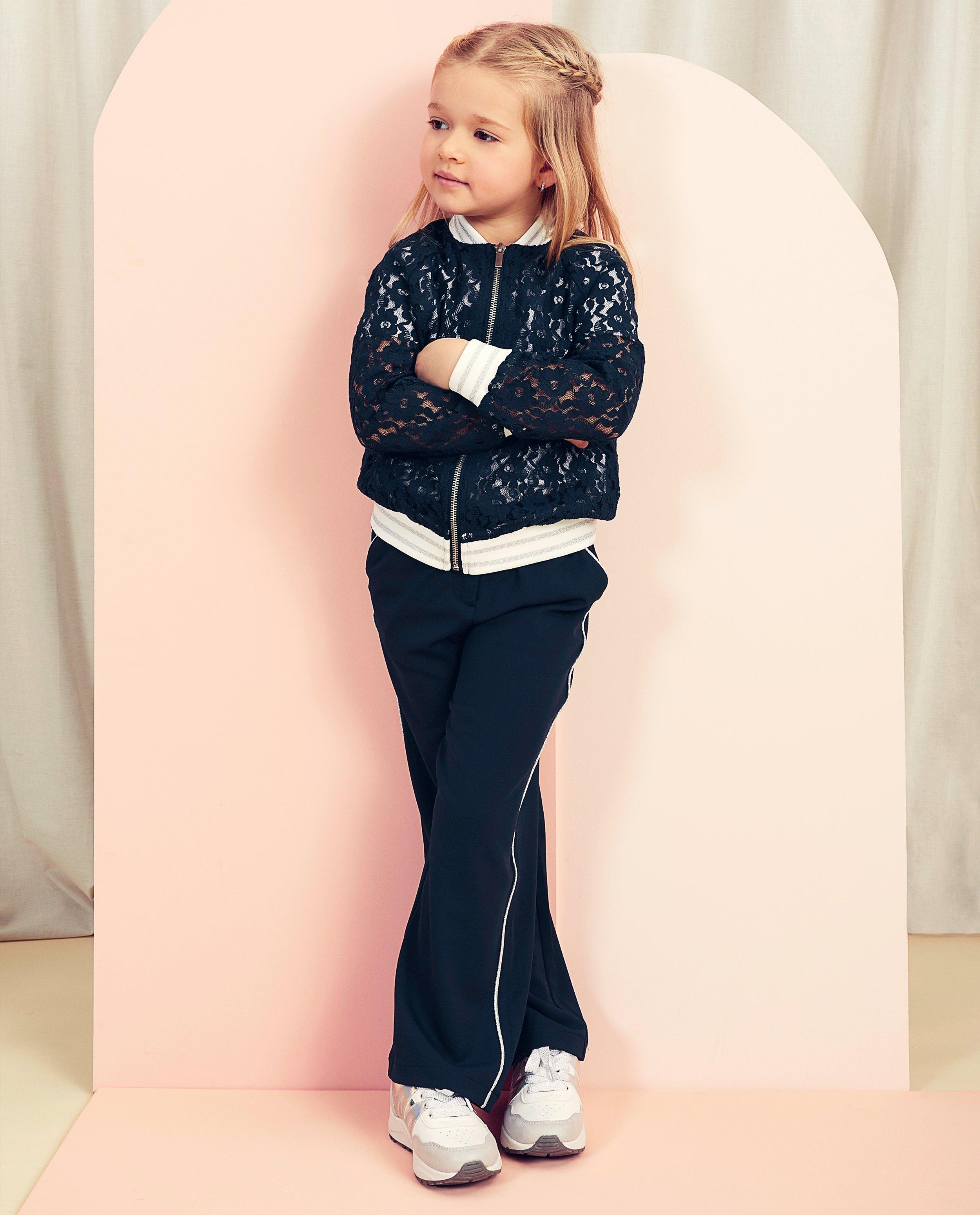 Blazers - Blauw vest met kant Communie