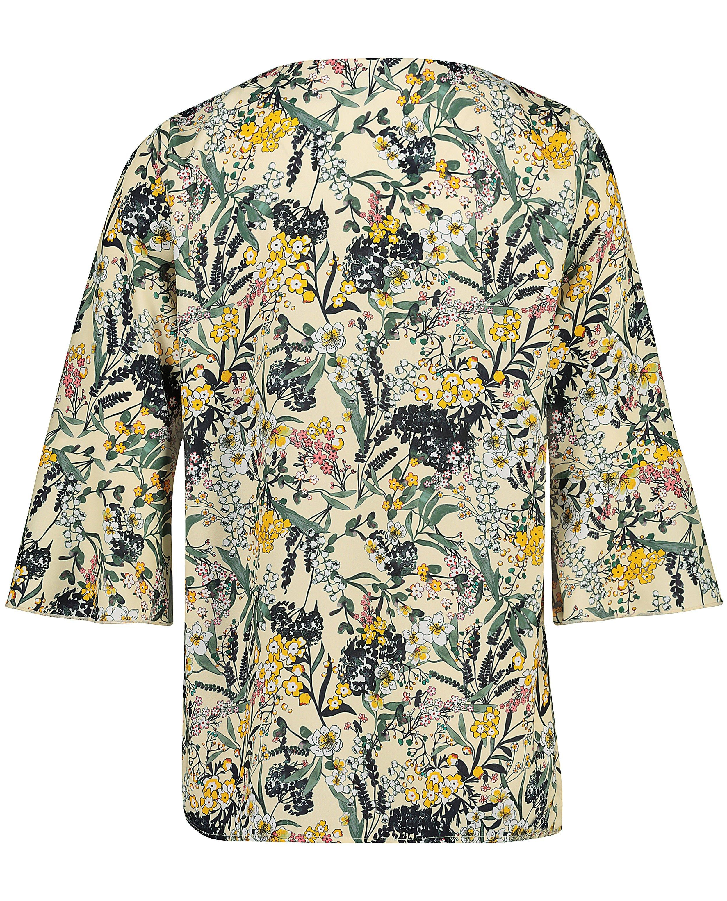 Hemden - Gele blouse met bloemenprint Sora