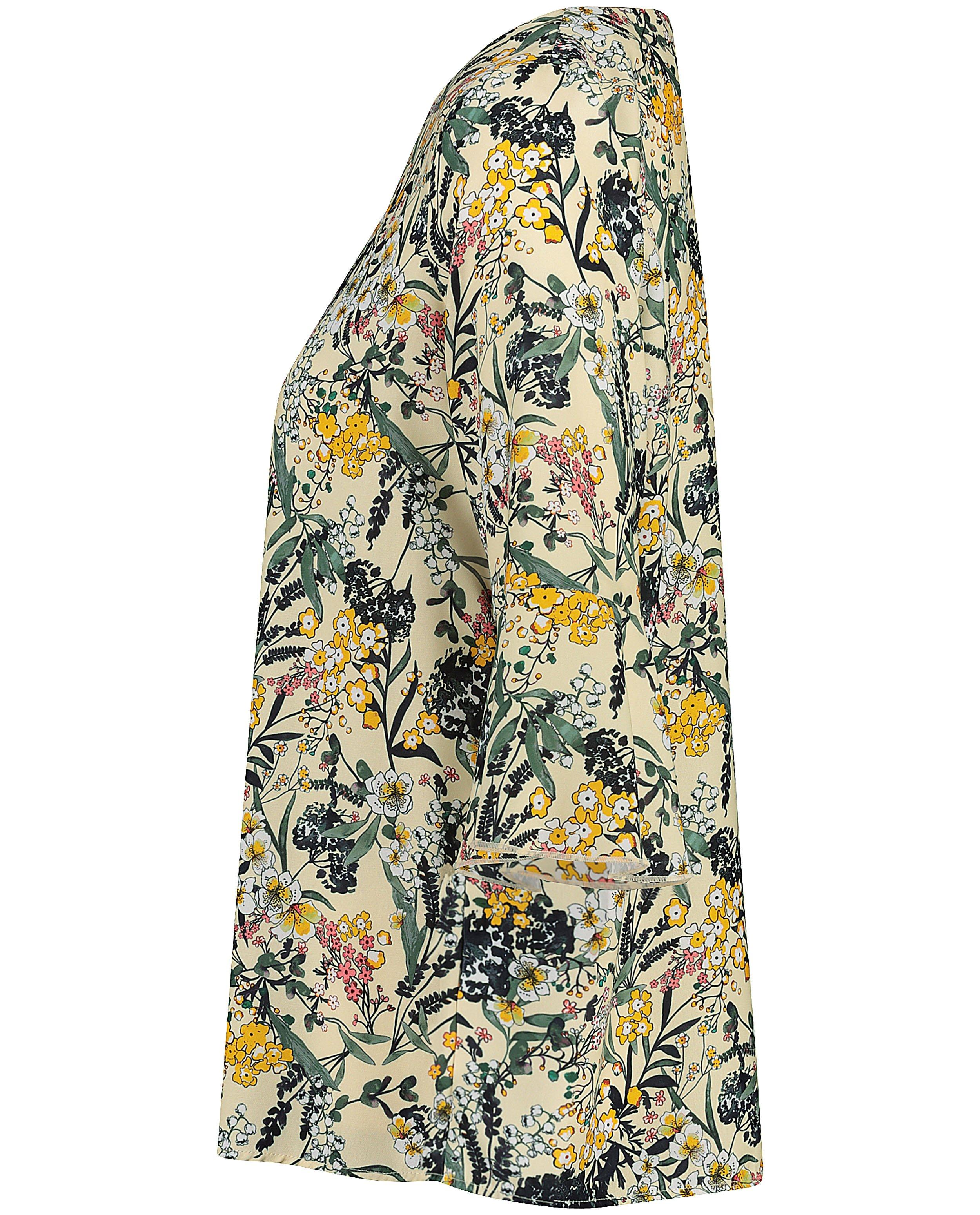 Hemden - Gele blouse met bloemenprint Sora