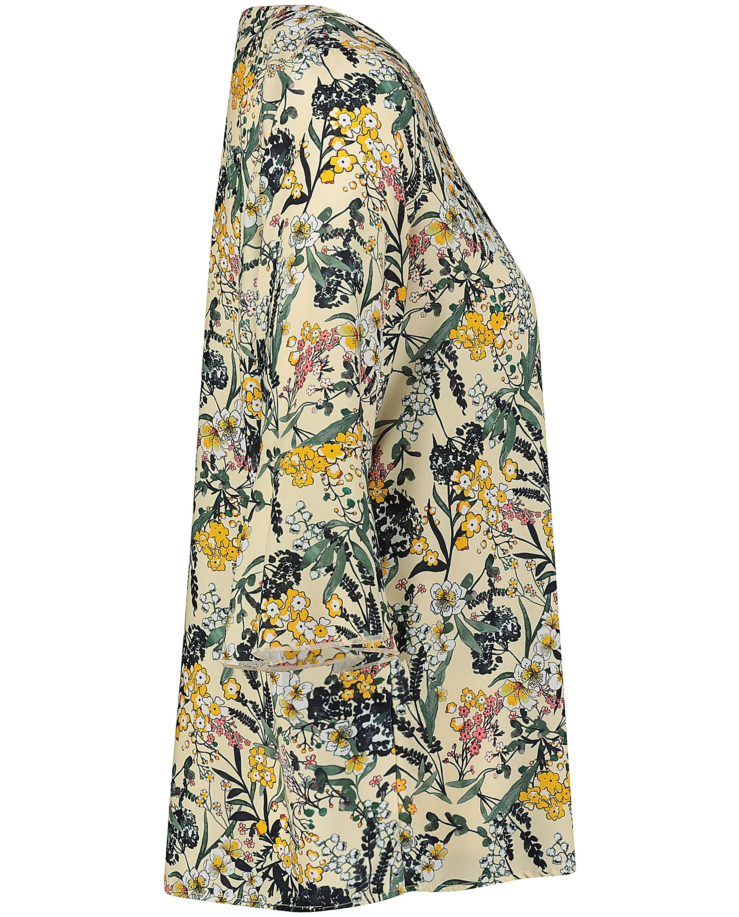 Hemden - Gele blouse met bloemenprint Sora
