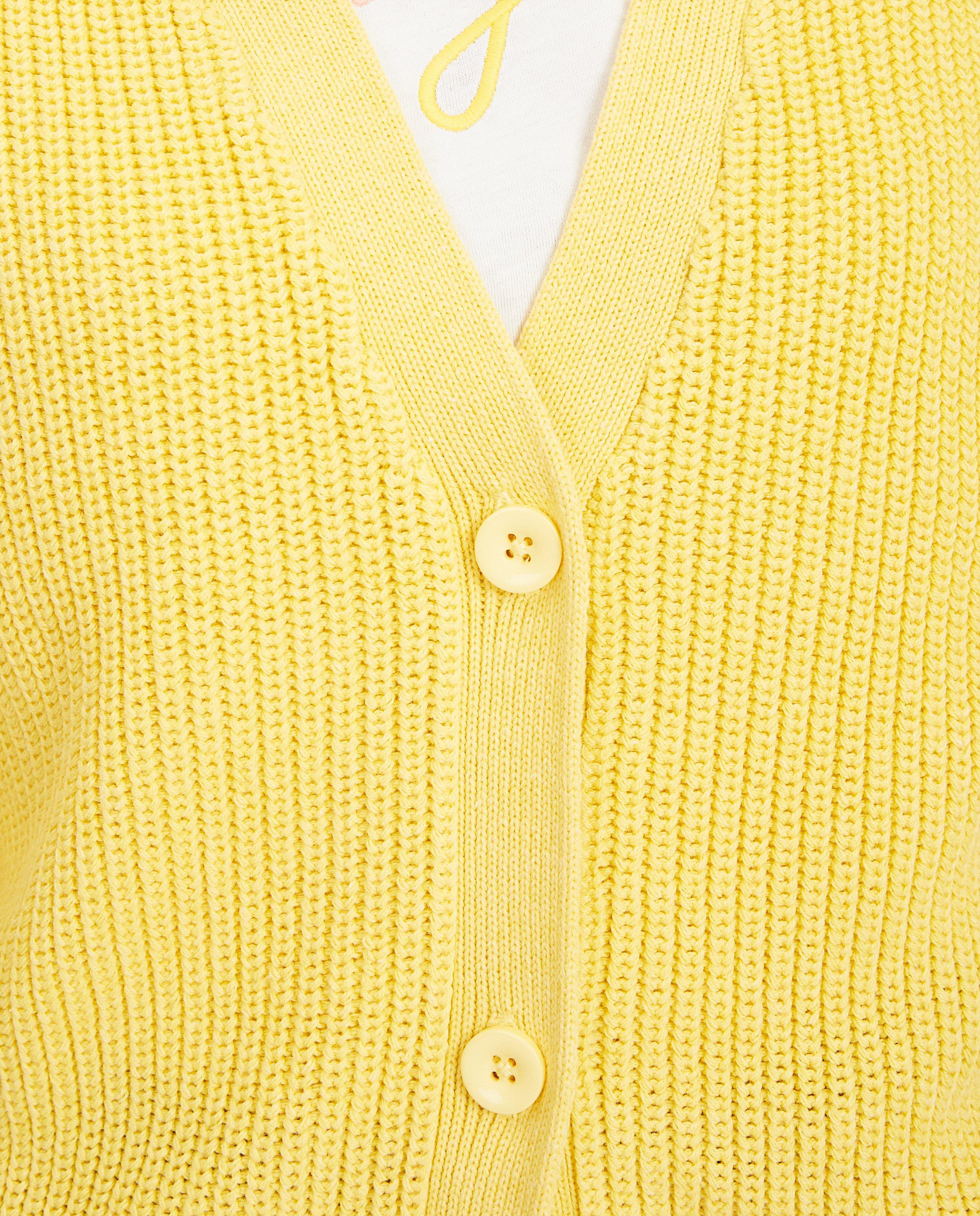 Cardigans - Geel vest met knopen Sora