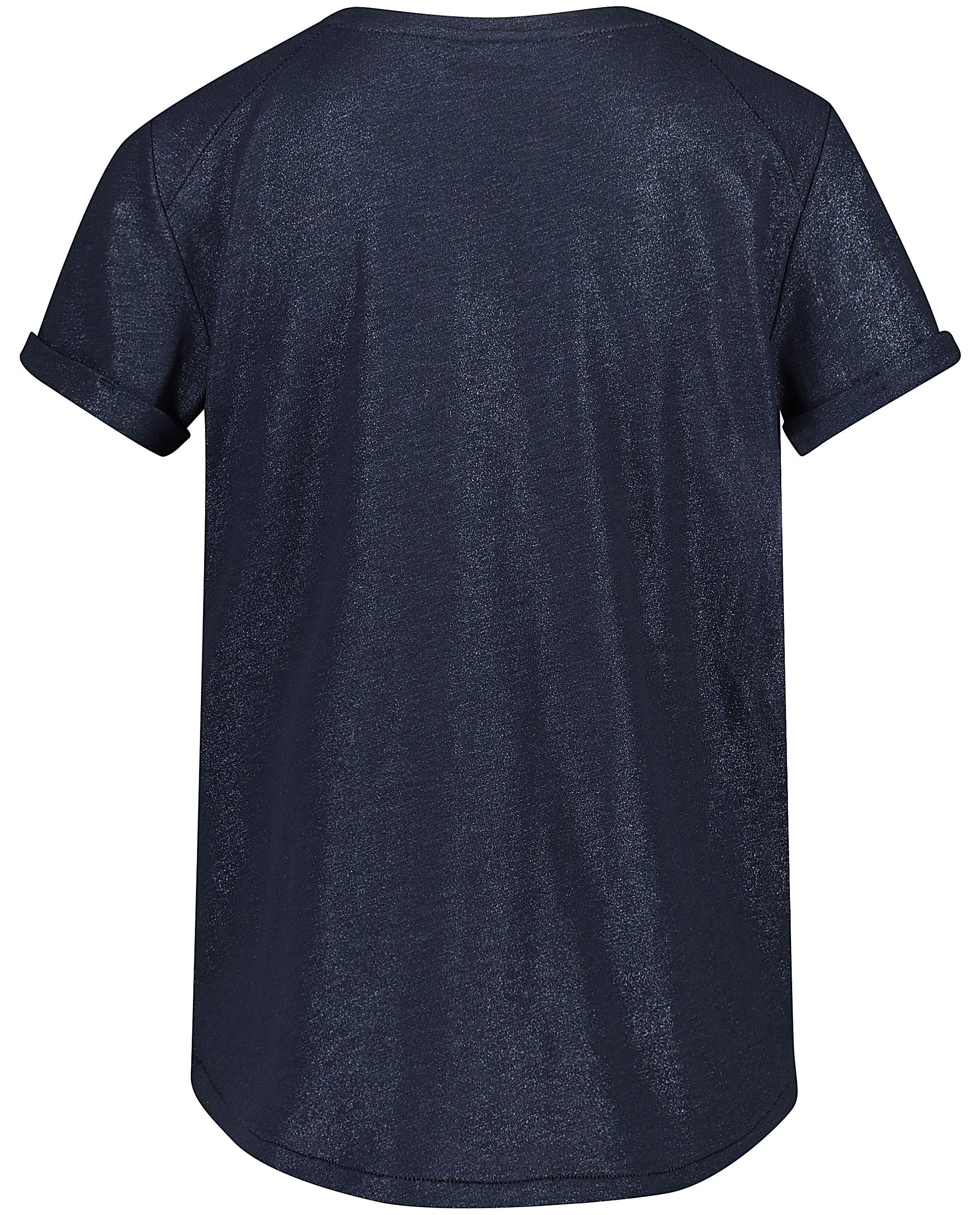 T-shirts - Blauw T-shirt met glitter Sora