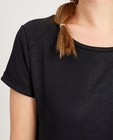 T-shirts - Zwart T-shirt met glitter Sora