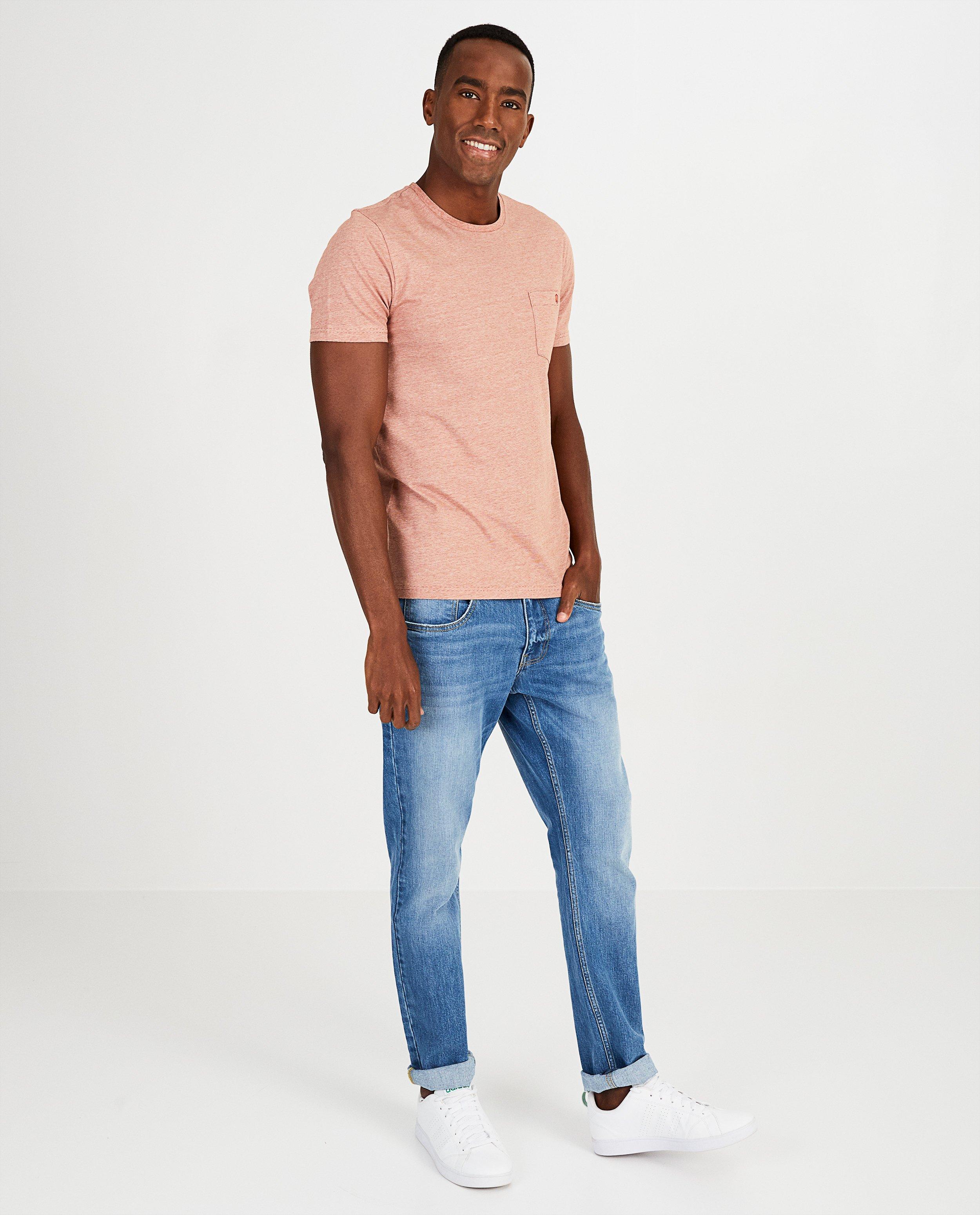 Roze gestreept shirt - Biokatoen - JBC