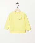 Gele sweater BESTies - met borduursel - Besties