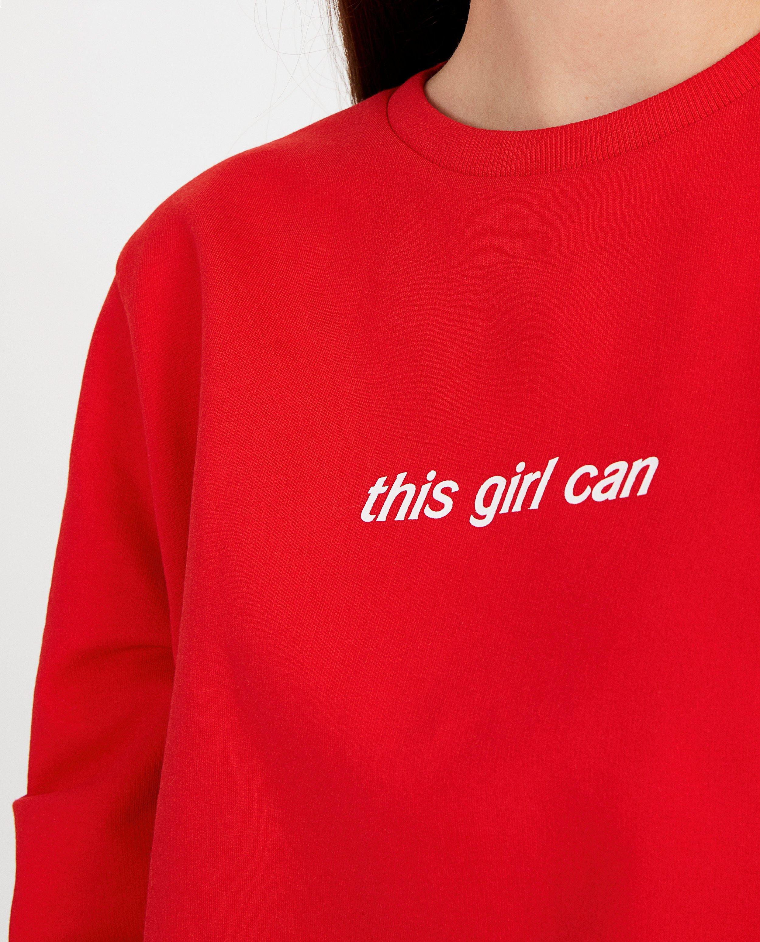 Sweaters - Rode sweater met opschrift