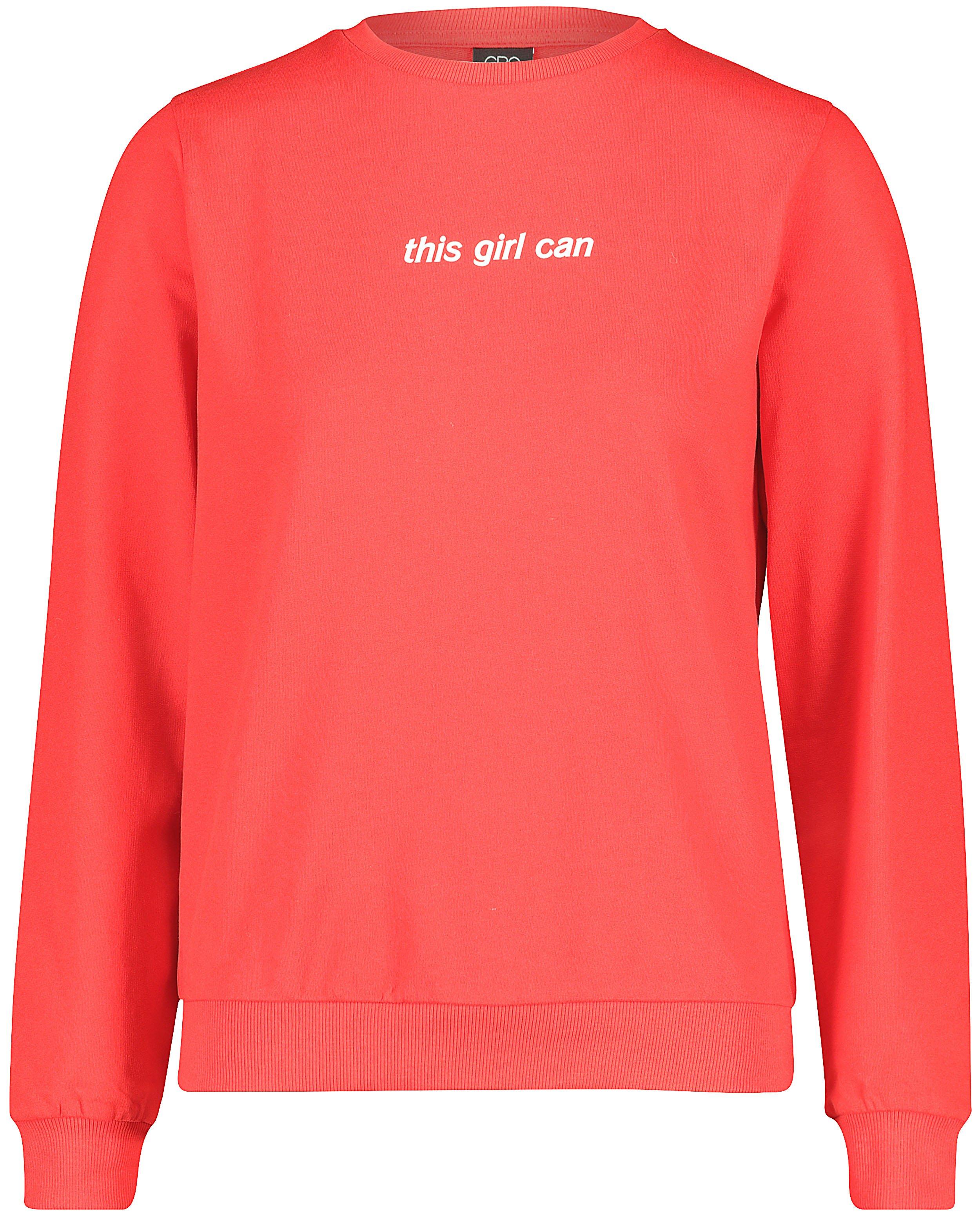 Sweaters - Rode sweater met opschrift