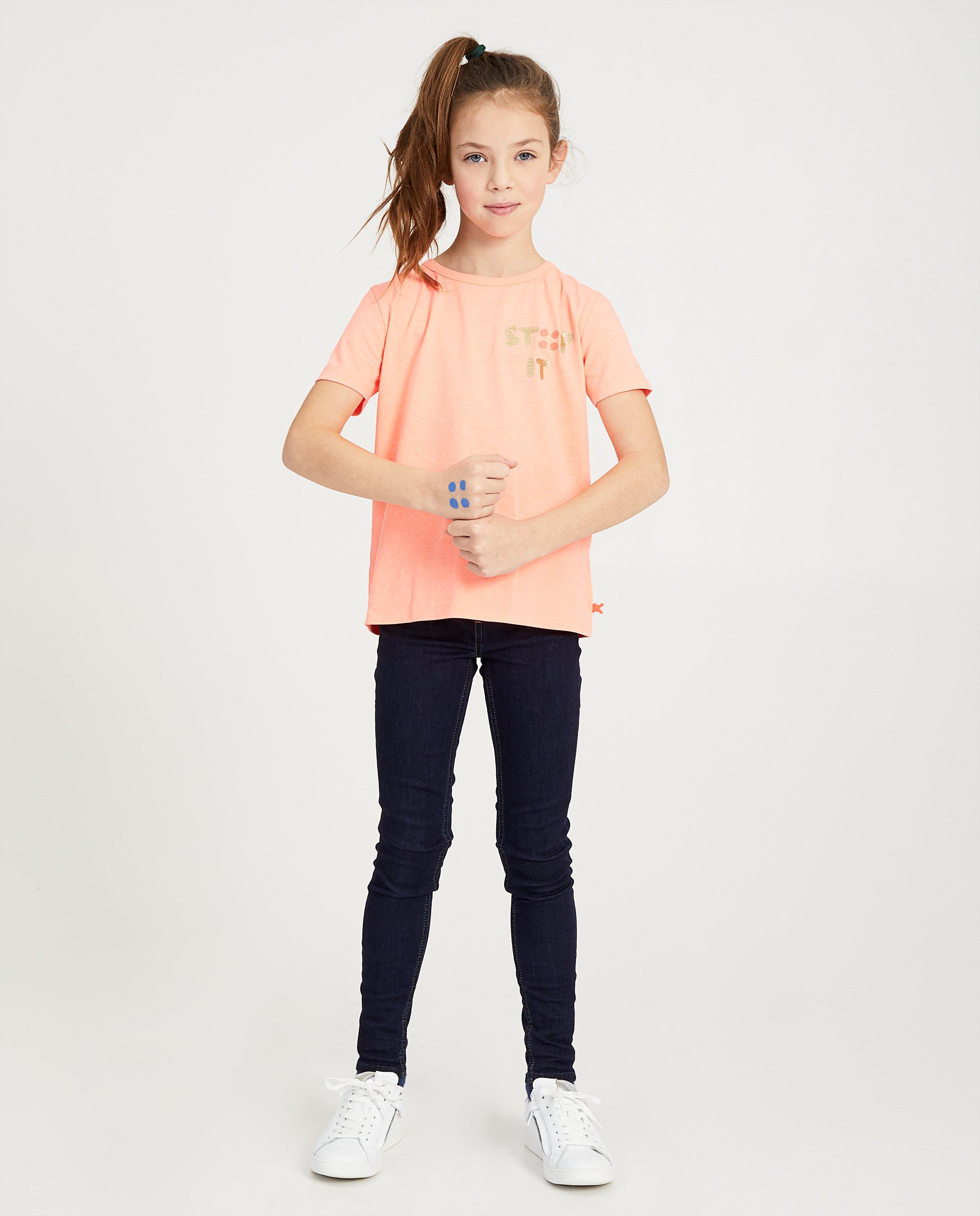 Fluoroze STIP IT-shirt Ketnet - van biokatoen - Ketnet