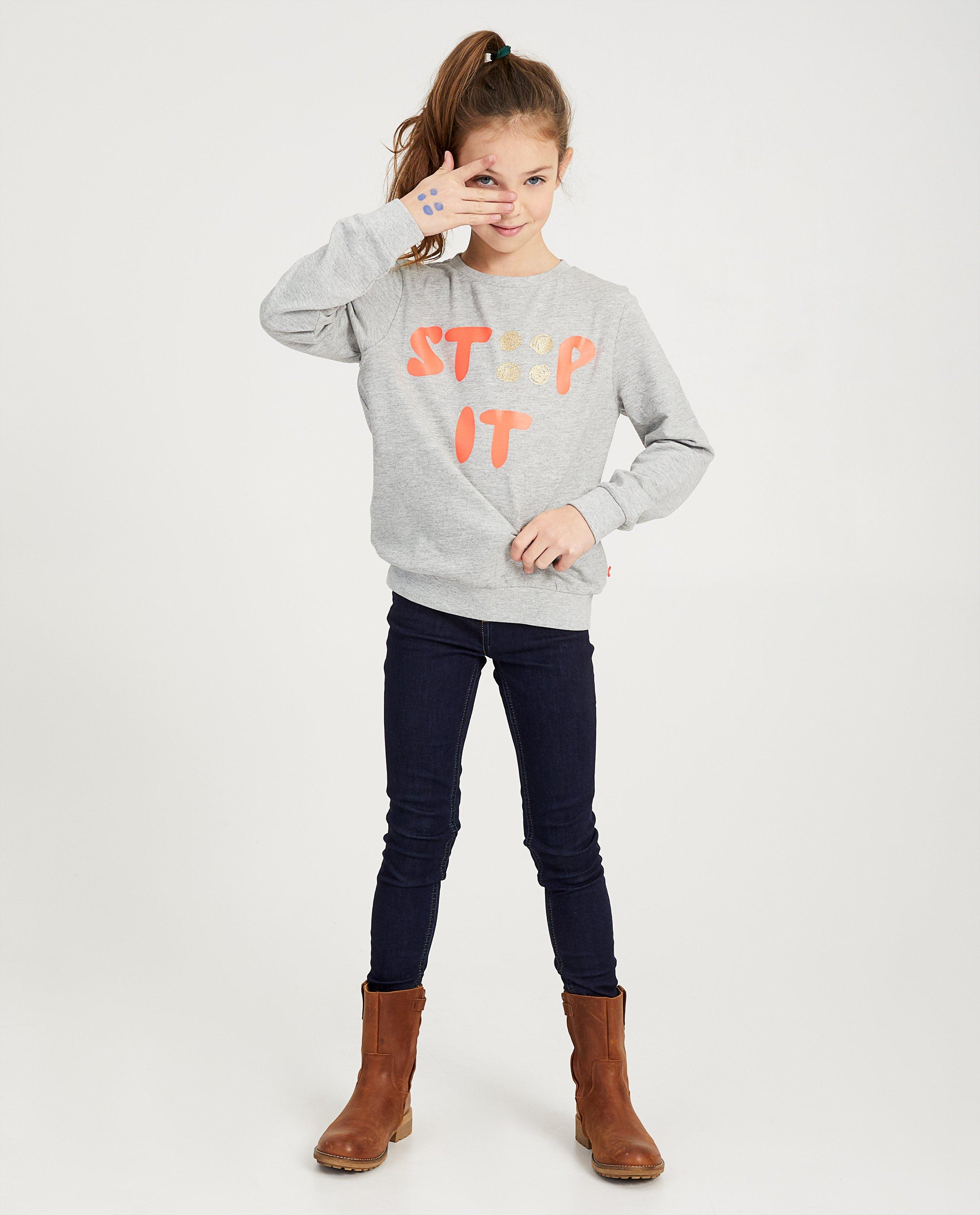 Sweat gris « Stip It » Ketnet - chiné - Ketnet
