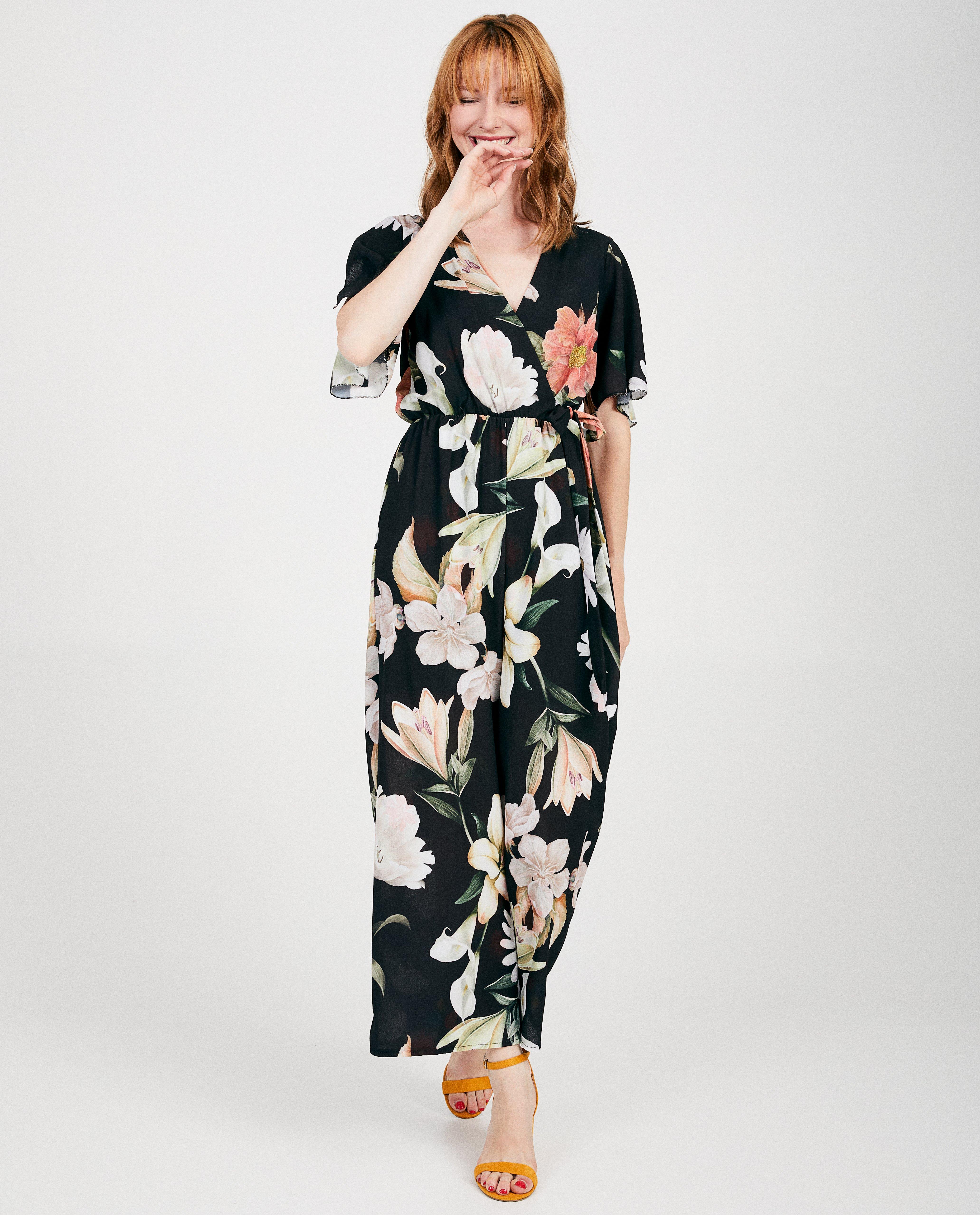 Jumpsuit met bloemen Ella Italia - print - Ella Italia