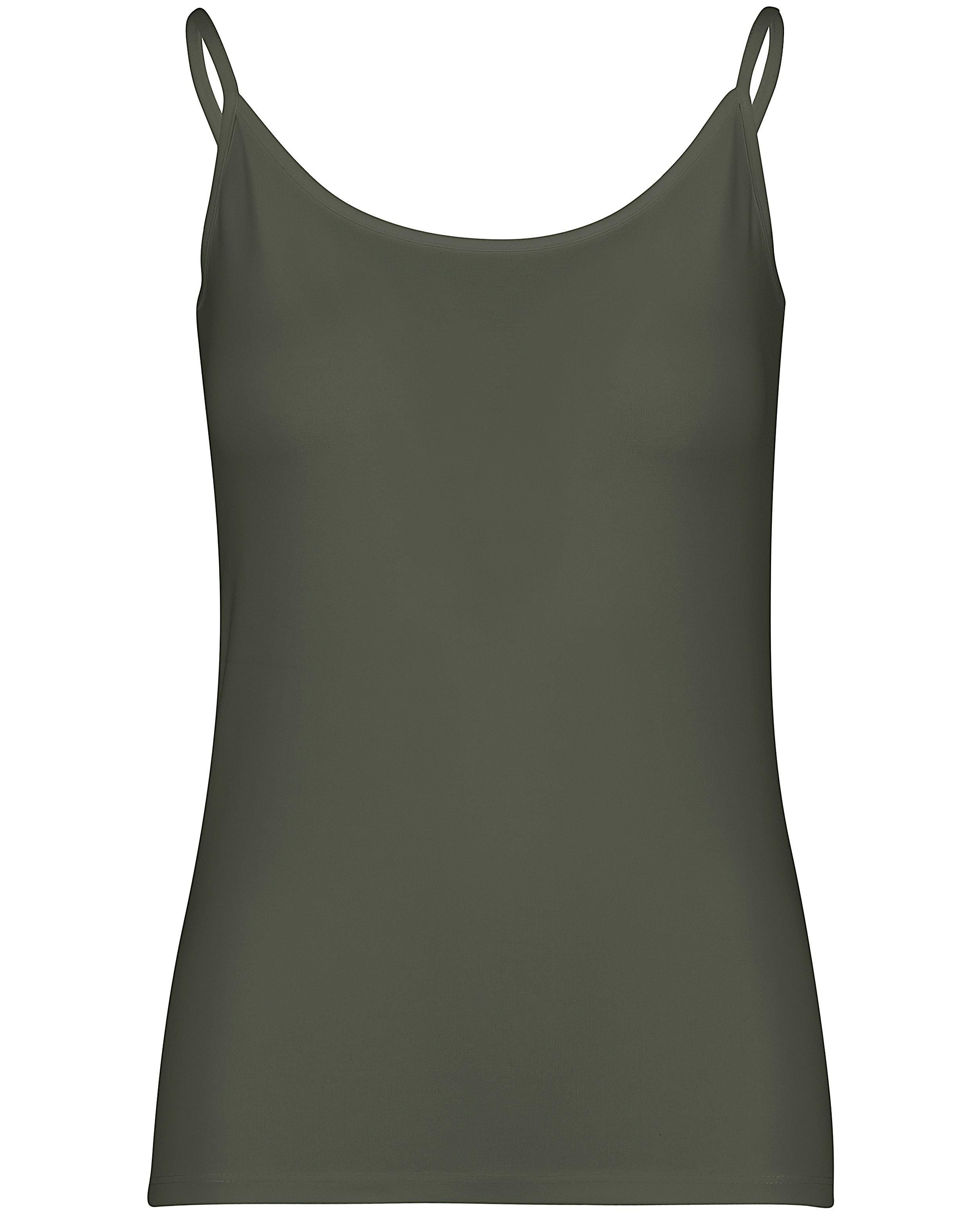 Witte top met spaghettibandjes - Product Detail - khaki - afbeelding nummer 5