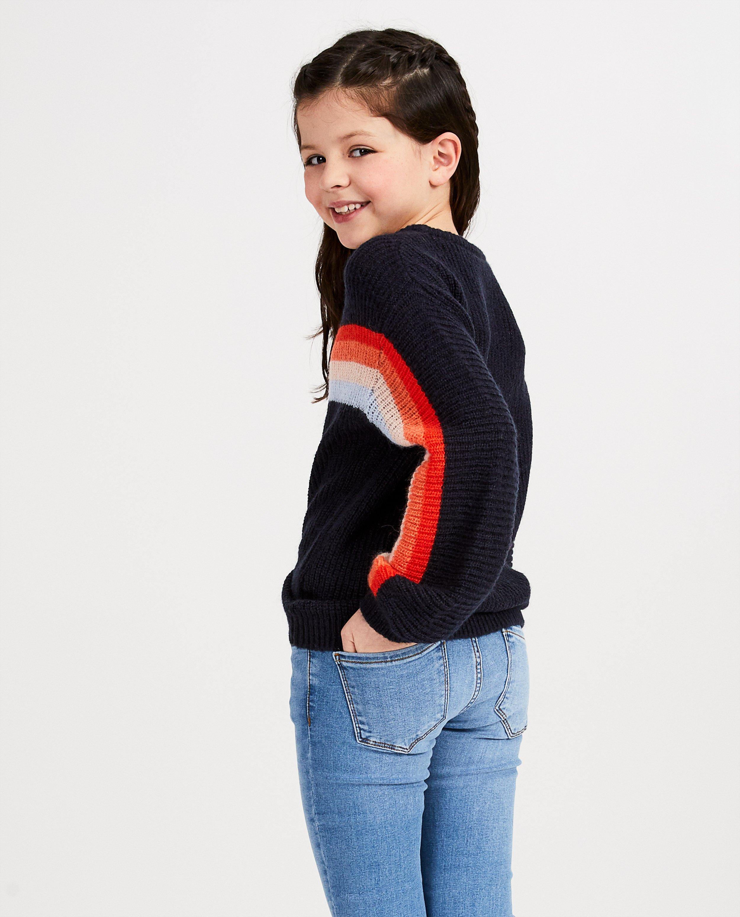 Pulls - Witte trui met strepen