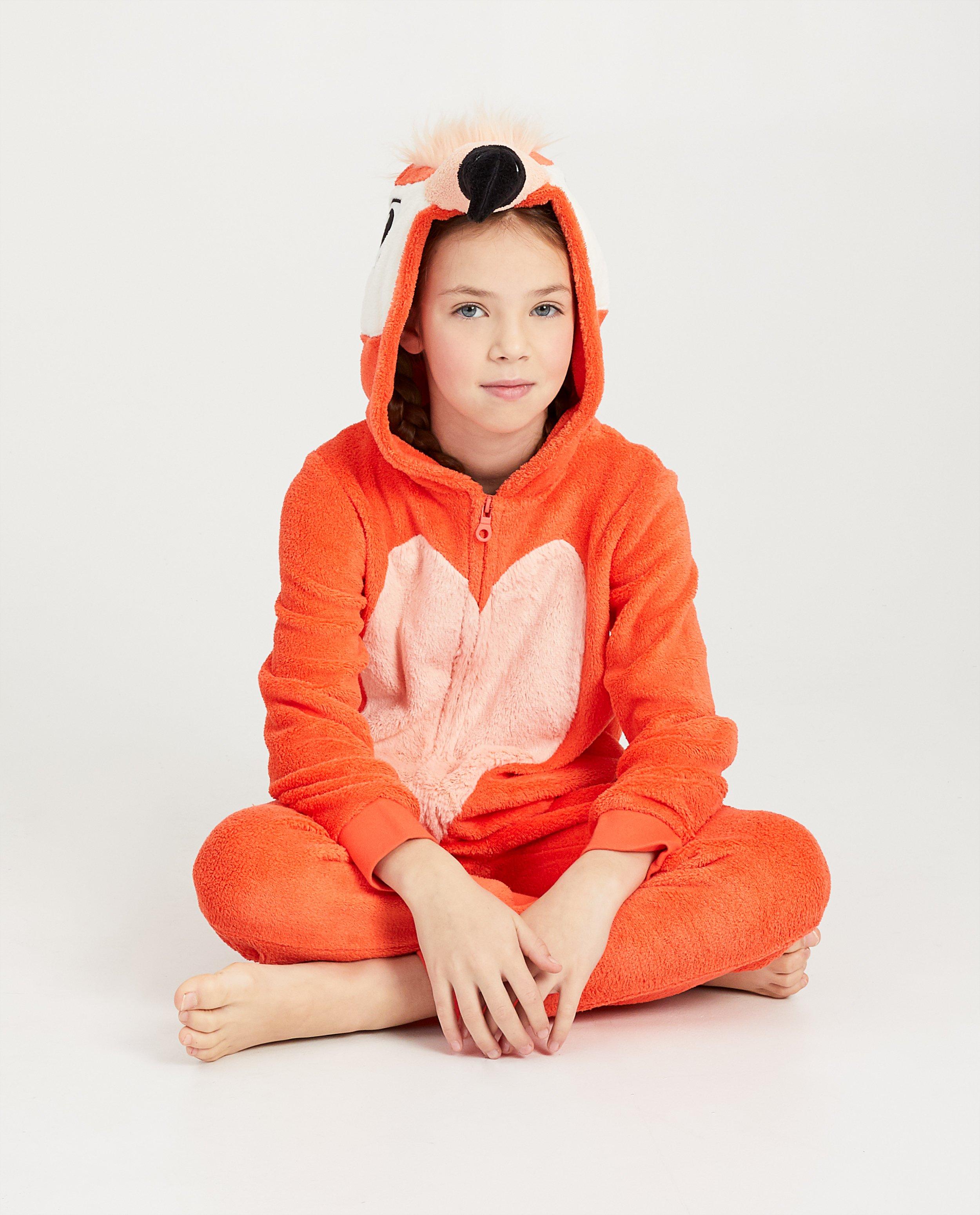 Koraalrode flamingo-onesie - null - JBC