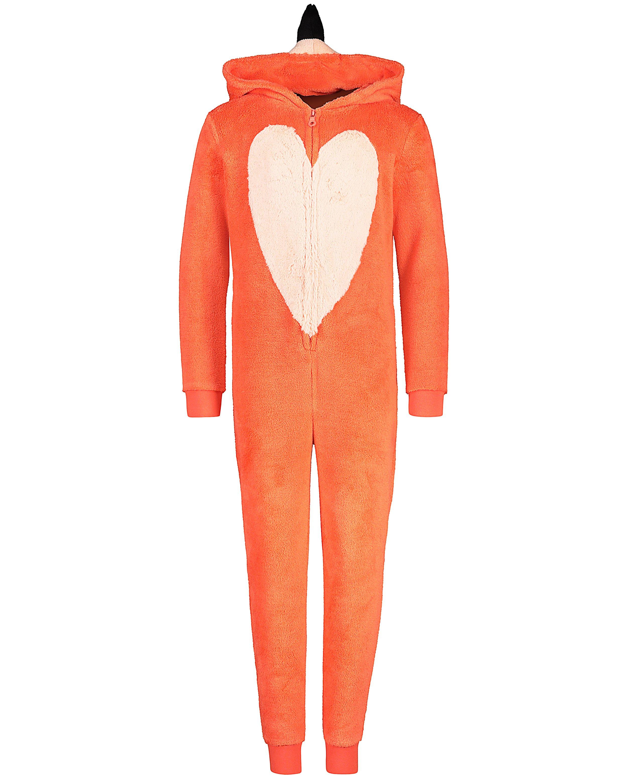 Nachtkleding - Koraalrode flamingo-onesie