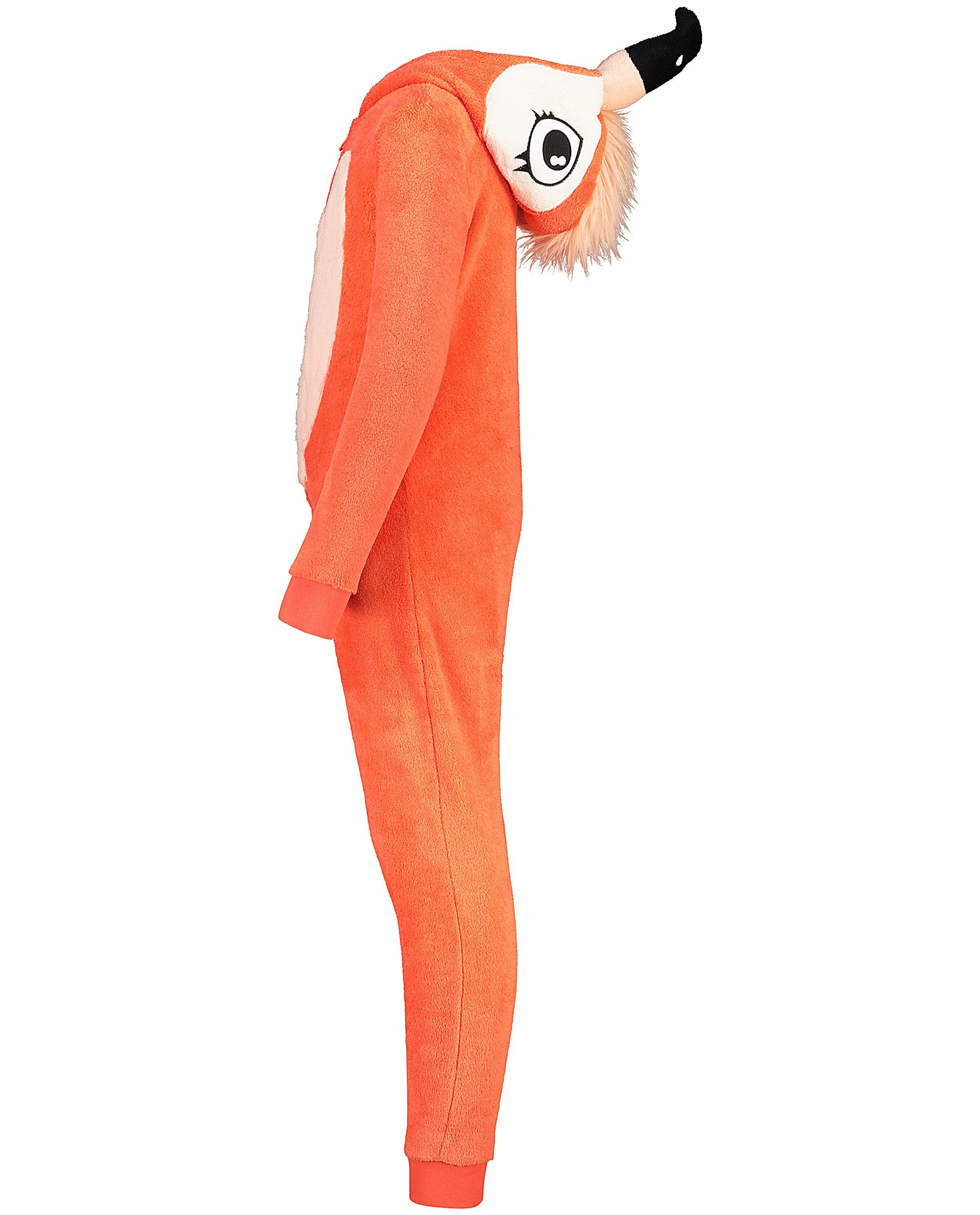 Nachtkleding - Koraalrode flamingo-onesie
