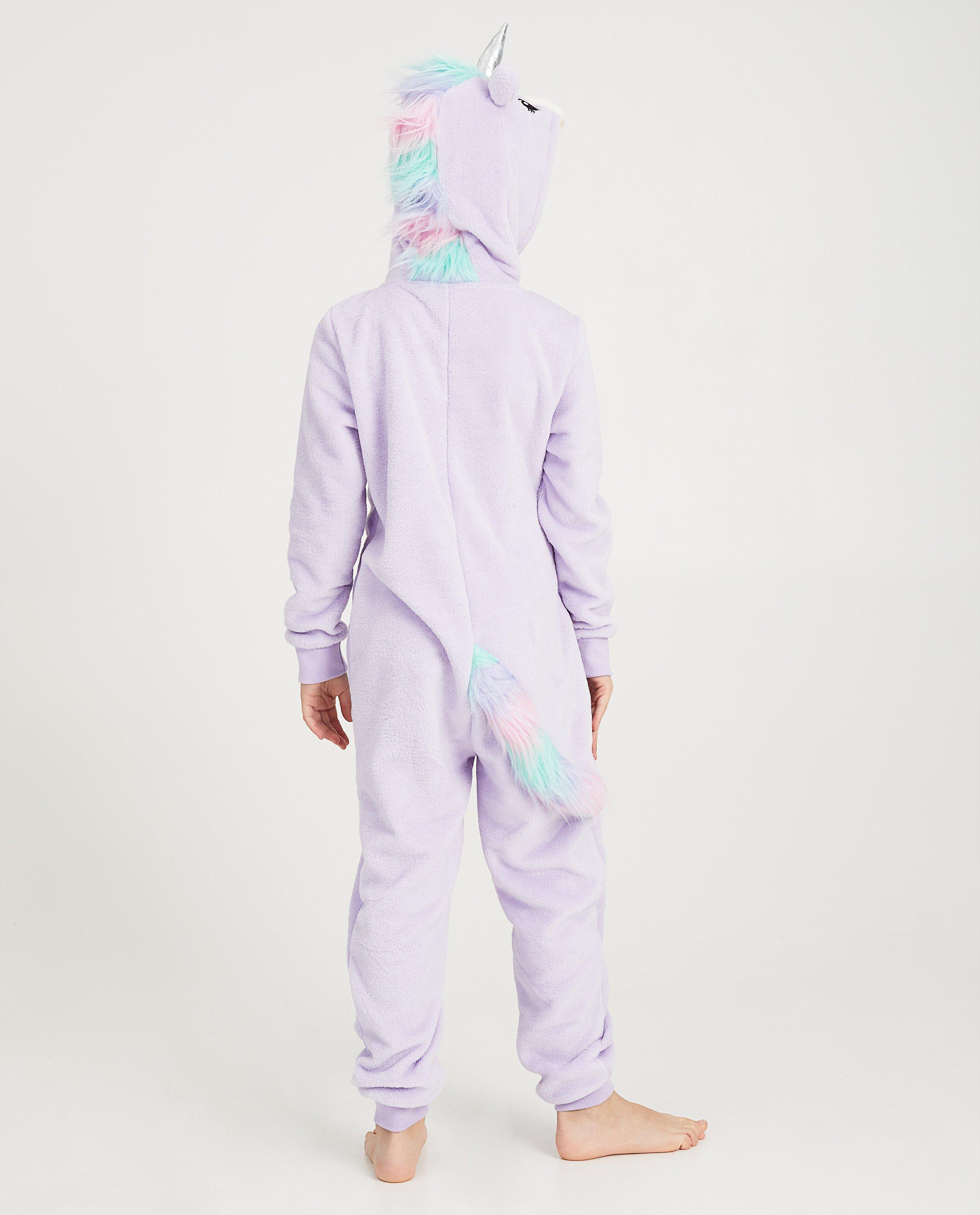 Nachtkleding - Paarse eenhoorn-onesie