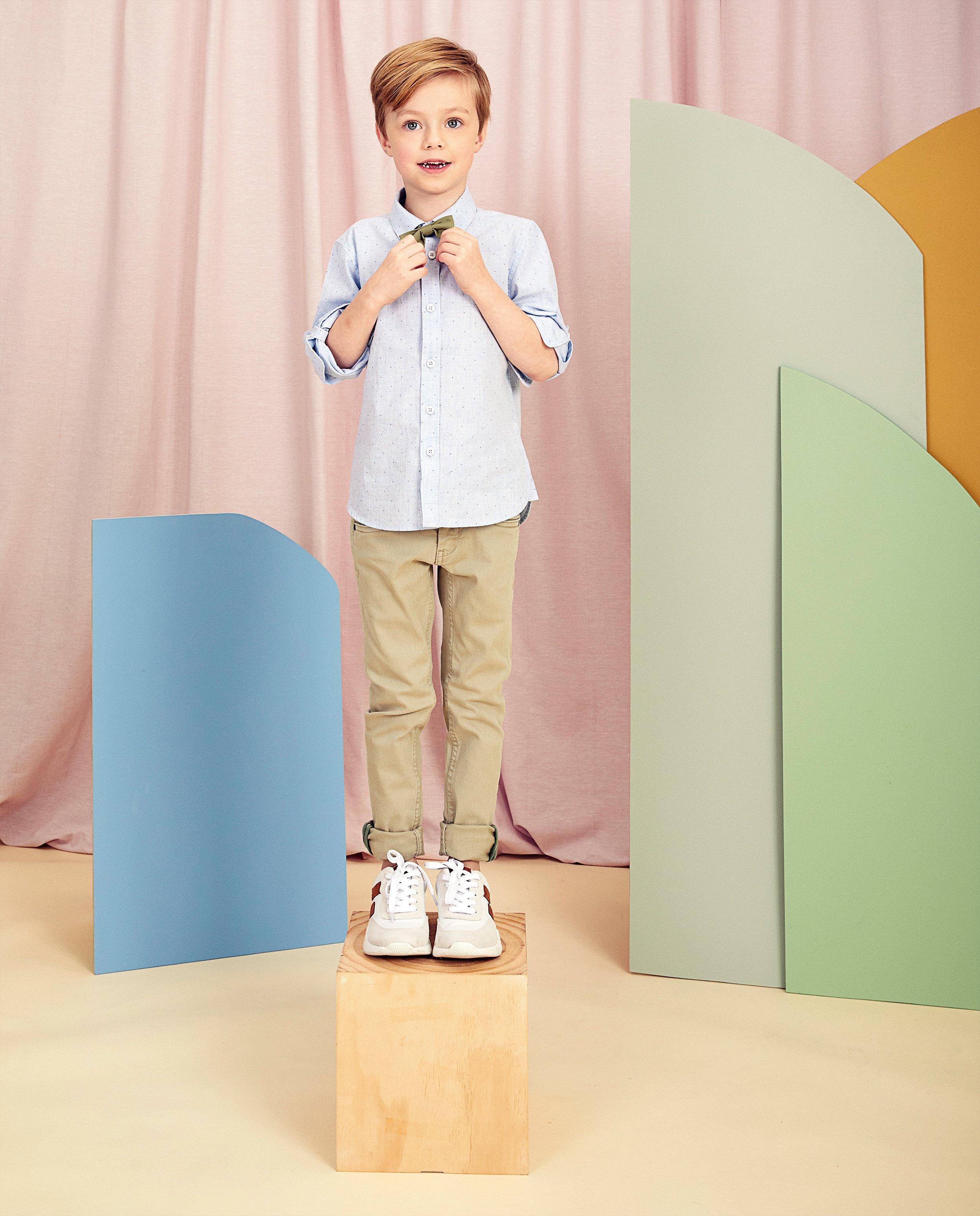 Blauw hemd met strikje Communie - Communie - Kidz Nation
