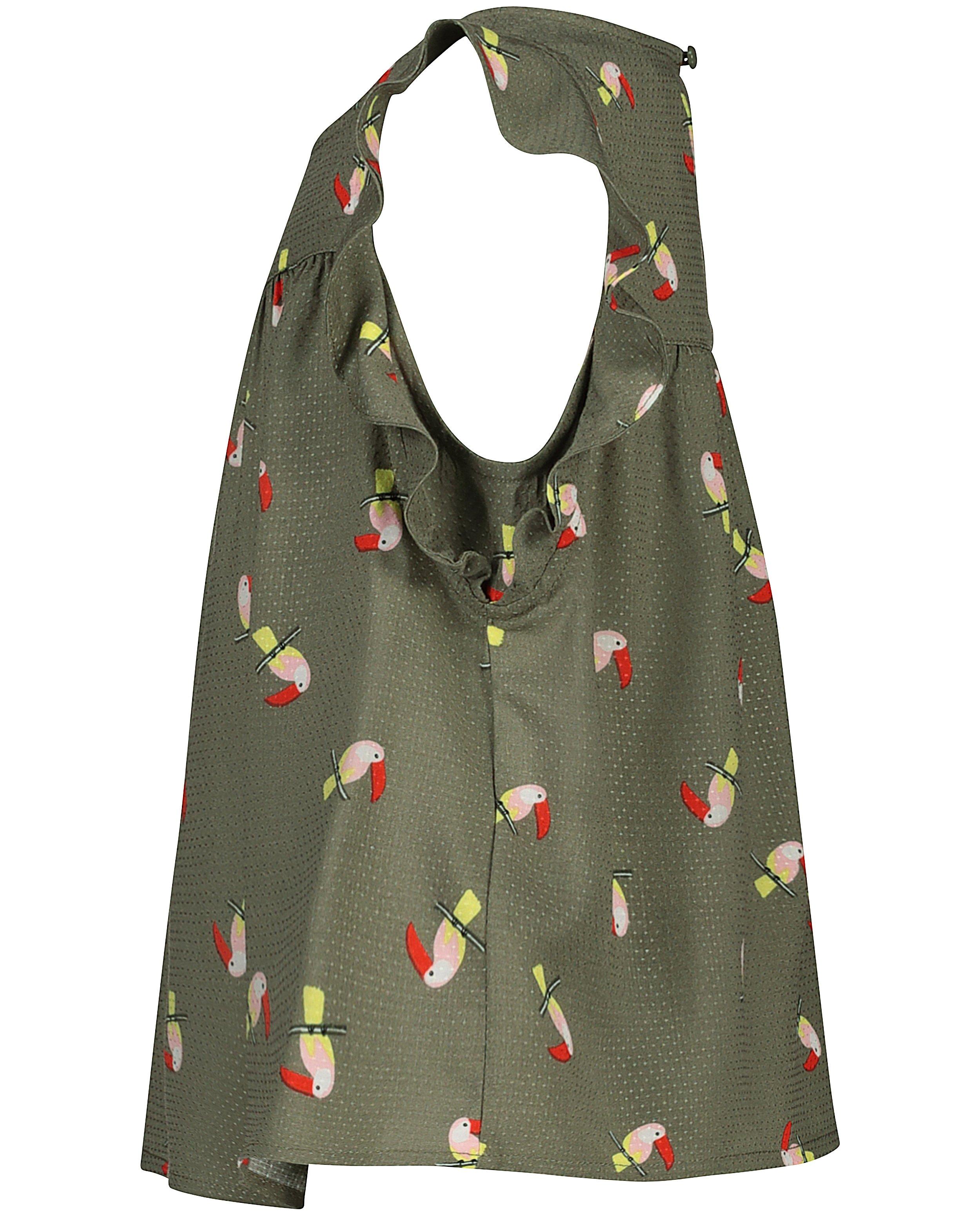 Hemden - Kakigroene top met print