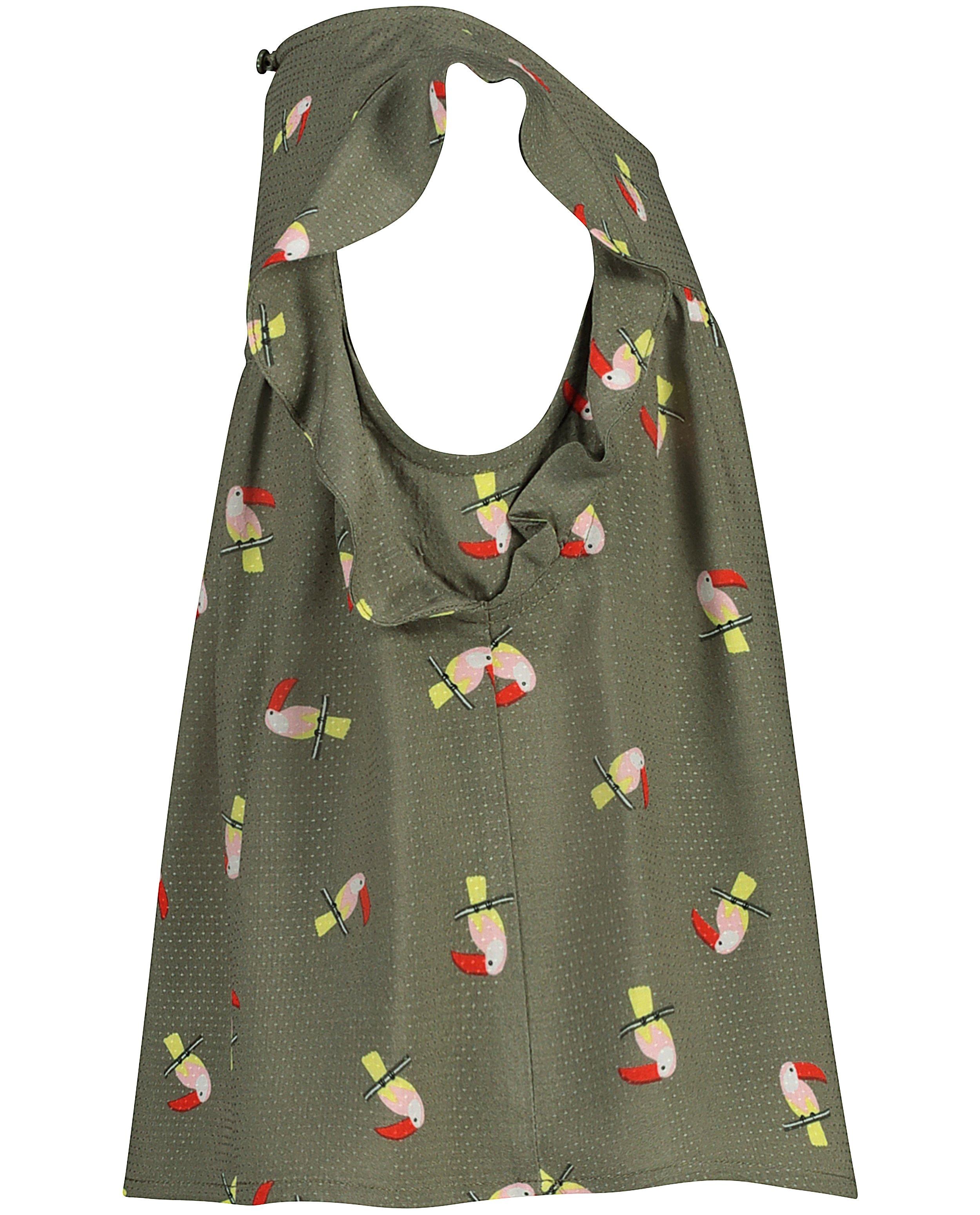 Hemden - Kakigroene top met print