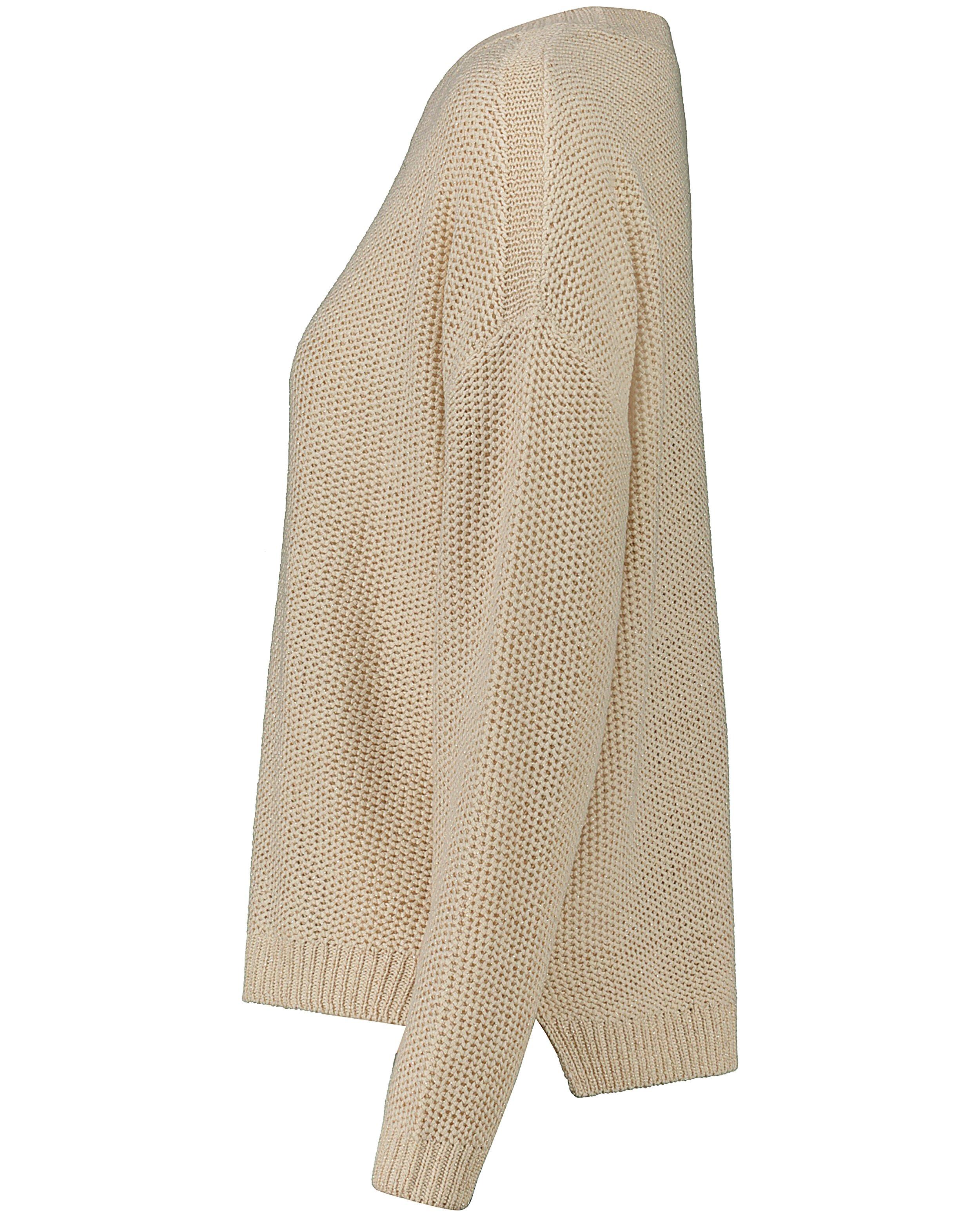 Truien - Beige trui met metaaldraad Youh!