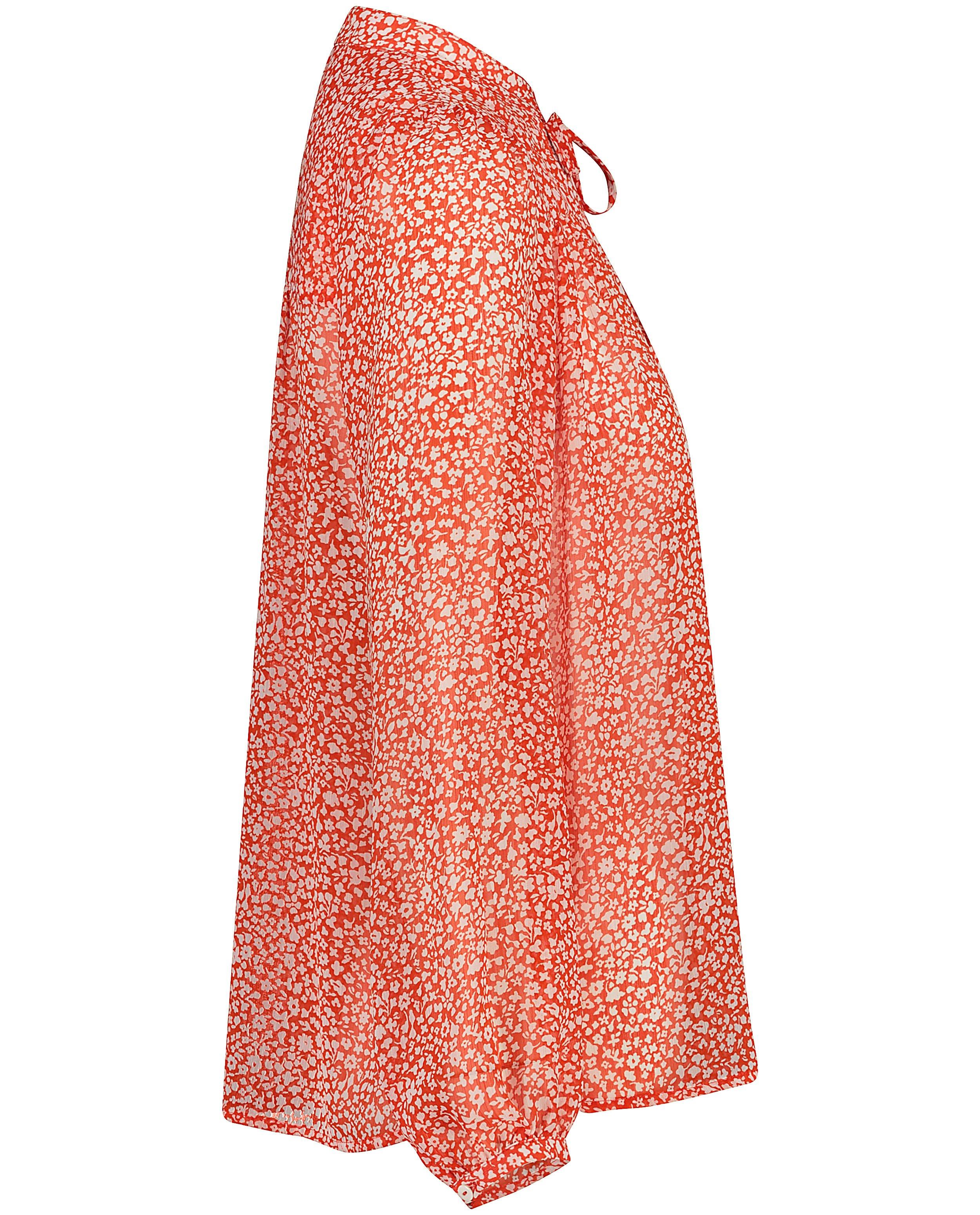 Hemden - Rode blouse met bloemenprint Sora